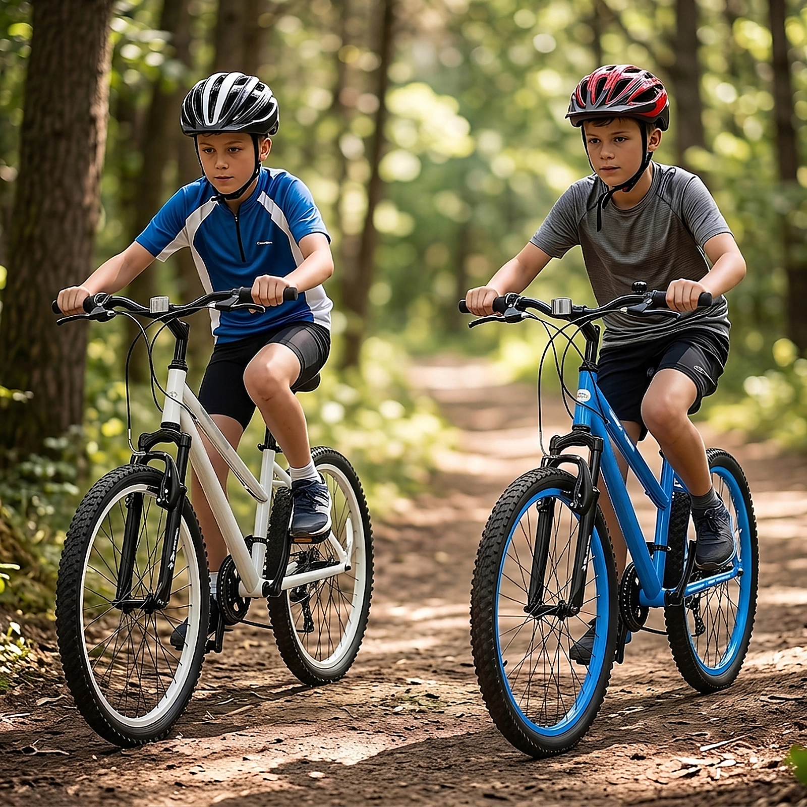SUGIFT 24-Inch Kids Mountain Bike with 7-Speed Shifter and Suspension Fork 220-lb Capacity Ages 8+ White