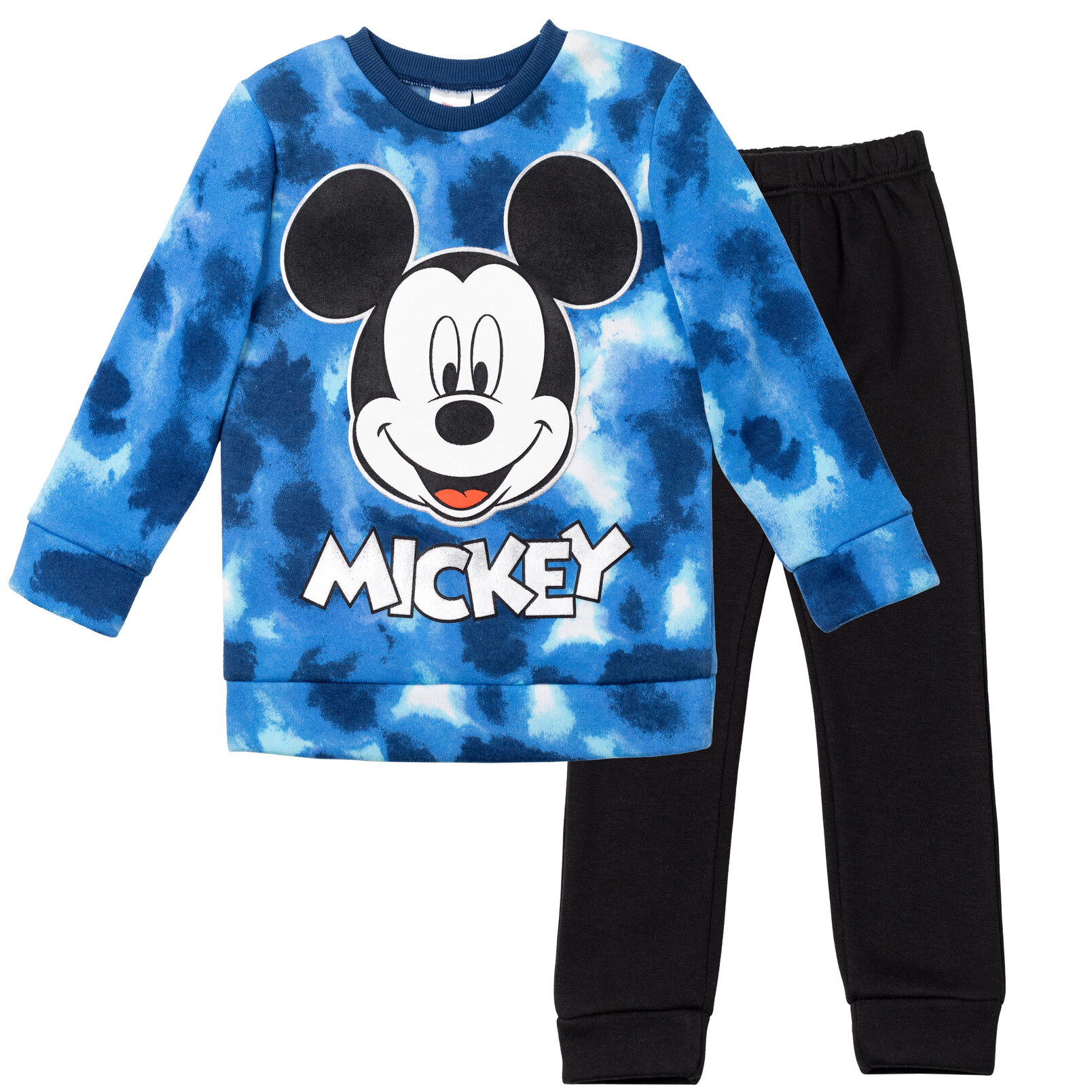 Disney Mickey Mouse Boys' Fleece Sweatshirt and Jogger Pants 2-Piece Set