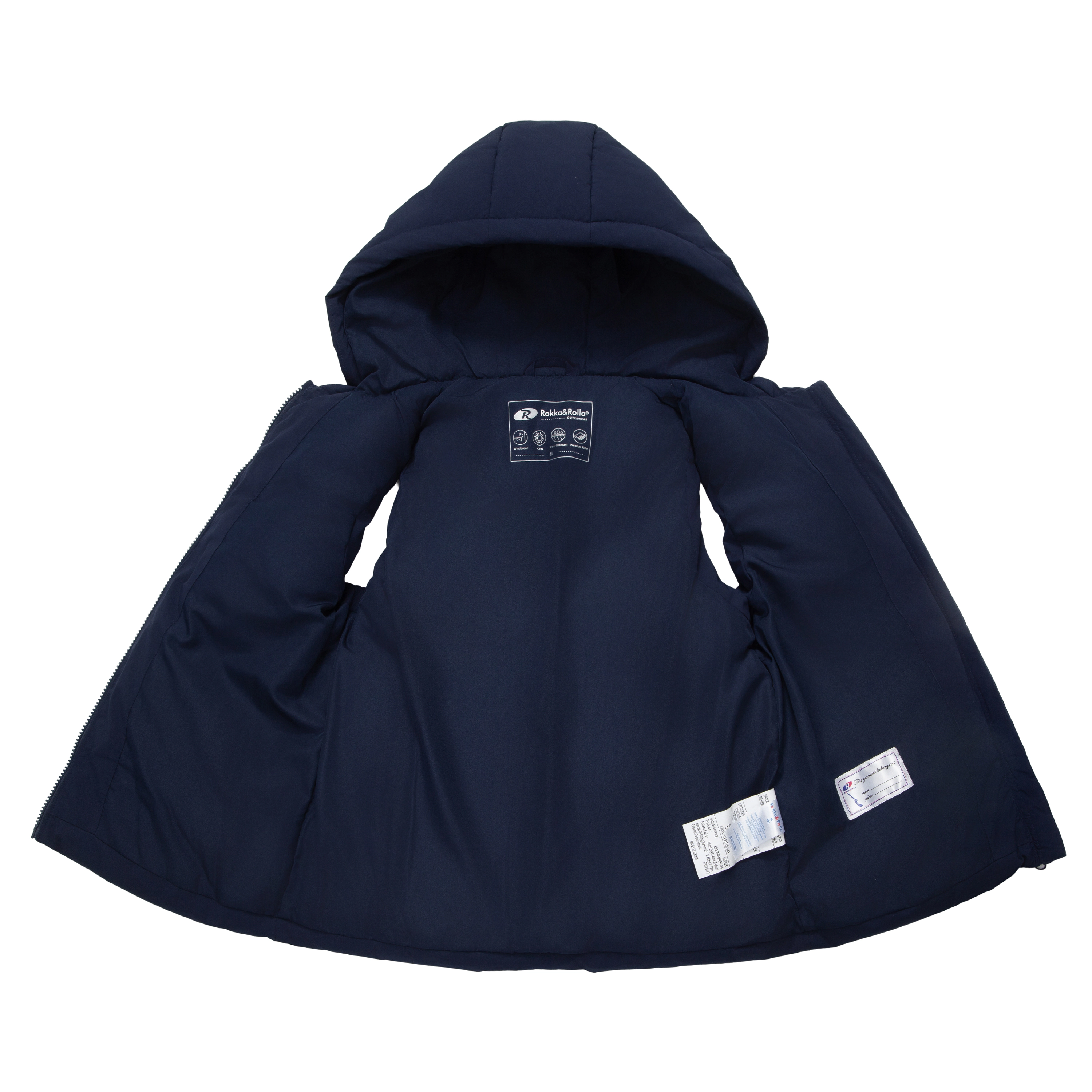 Rokka&Rolla Little & Big Kid Girls Hooded Puffer Vest