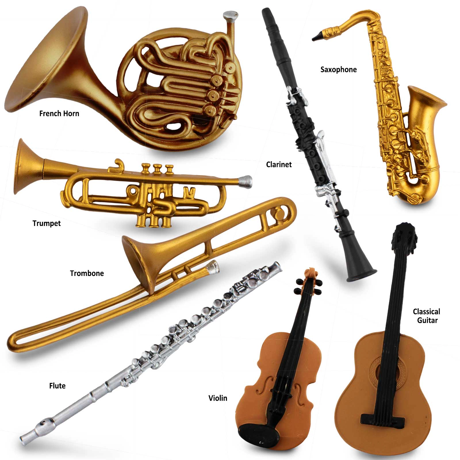 Safari Ltd. - Musical Instruments TOOB - contains 8 Mini Figurines