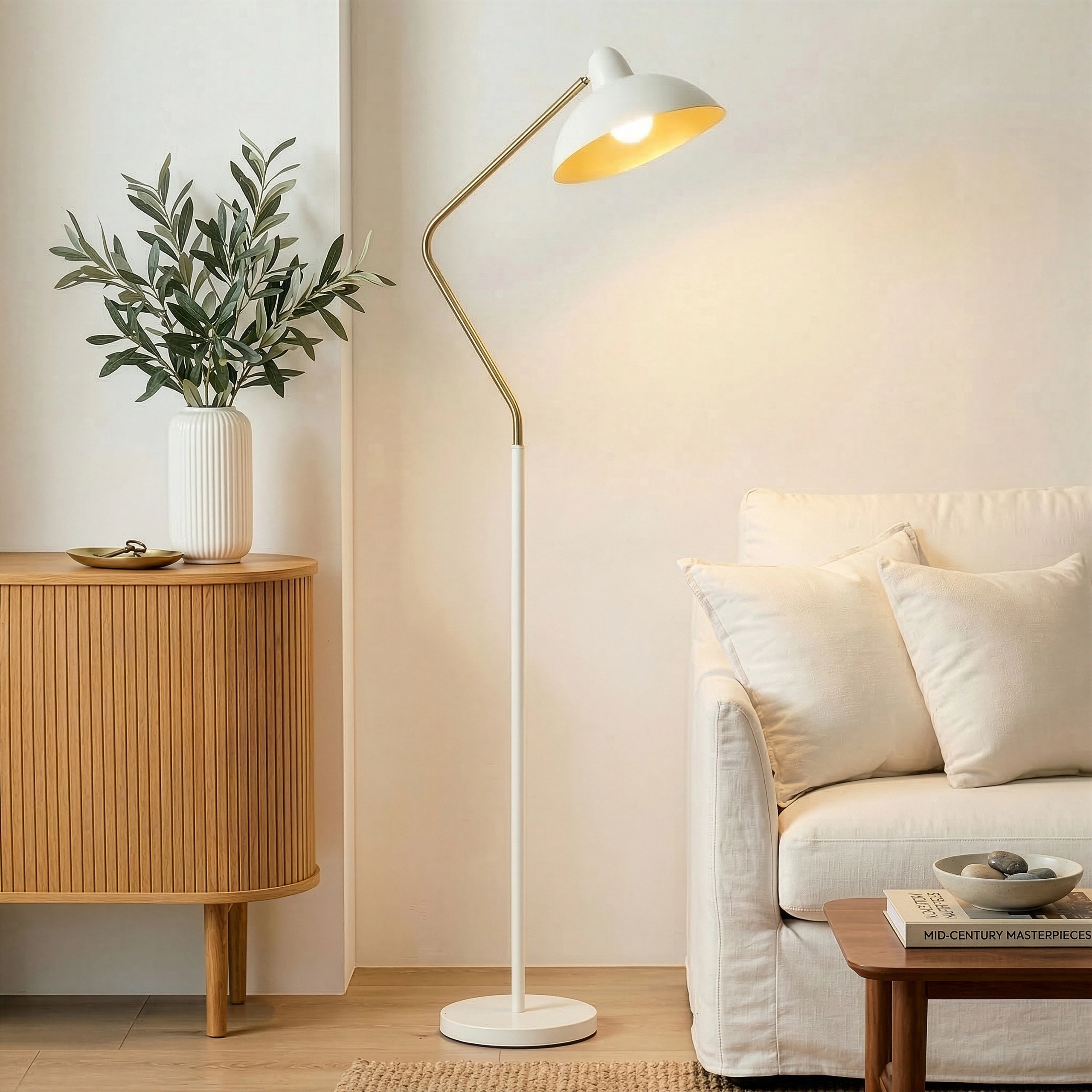 Brightech Swoop Adjustable LED Floor Lamp