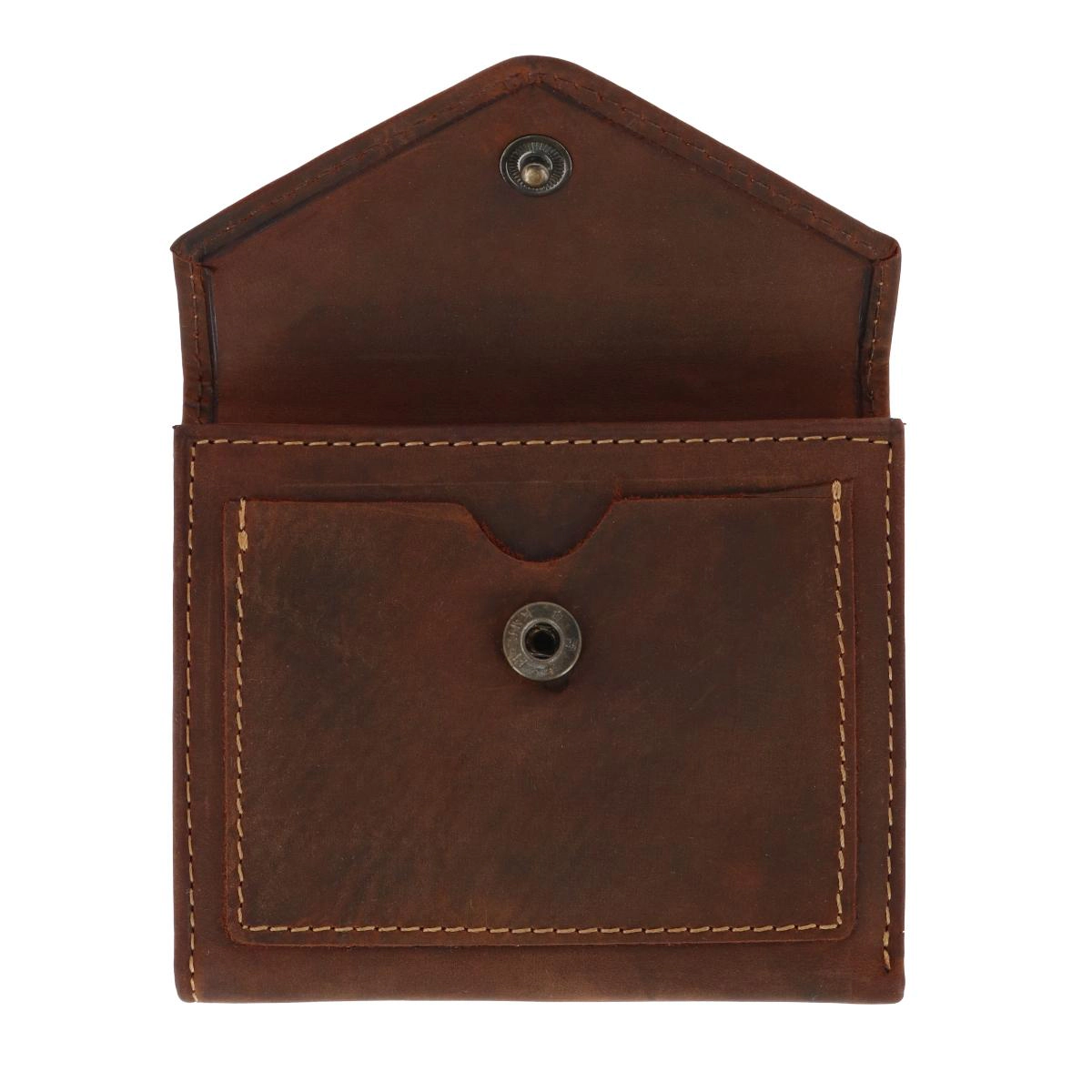 CTM Men's Leather Envelope Style Trifold Wallet