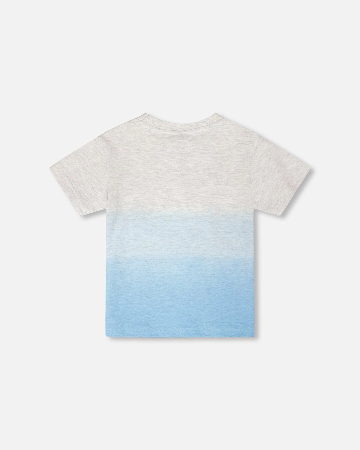 Deux par Deux Boys Organic Cotton Short Sleeve T-Shirt To Gradient