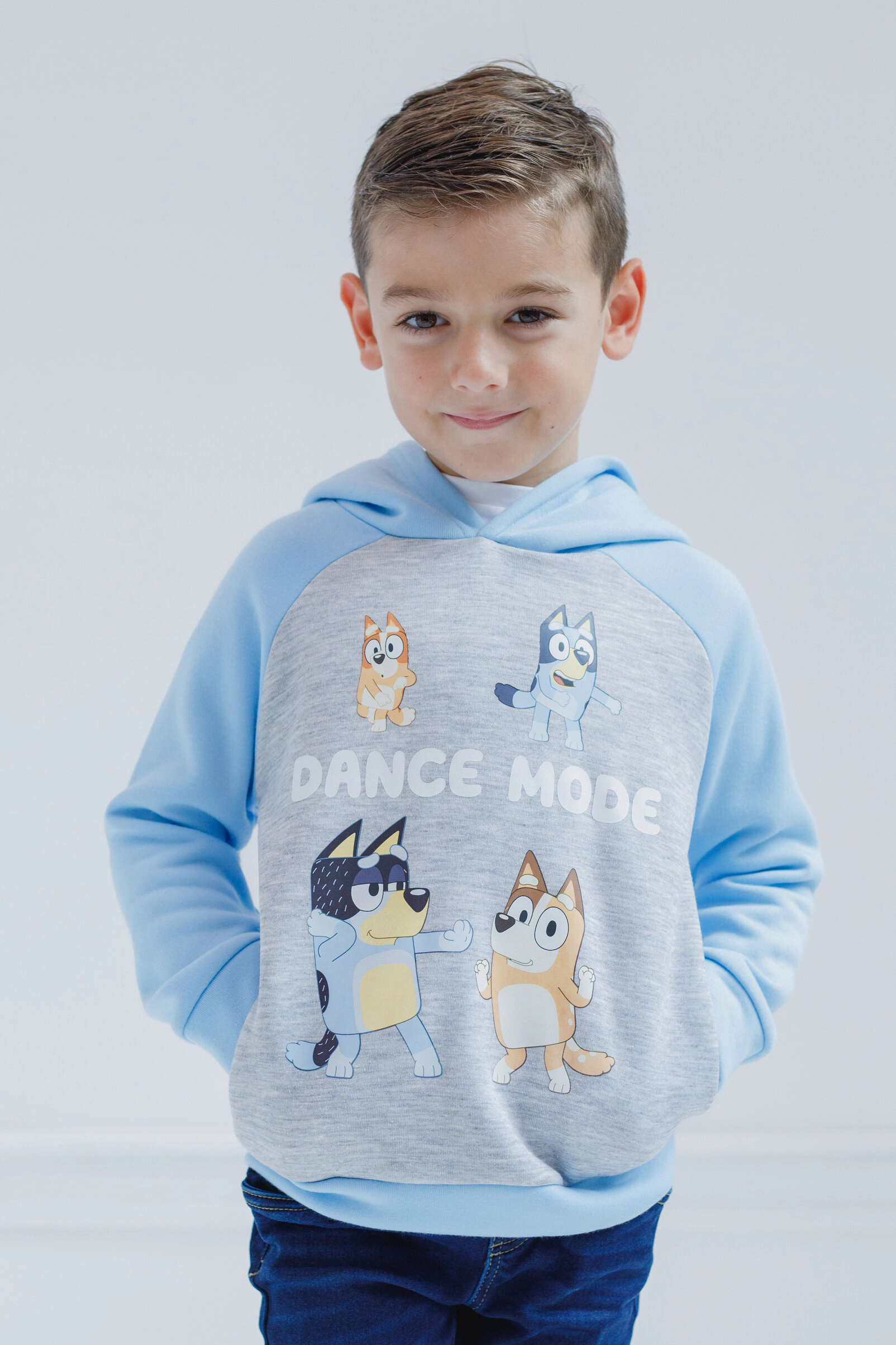 Bluey Boys' Fleece Hooded Sweatshirt