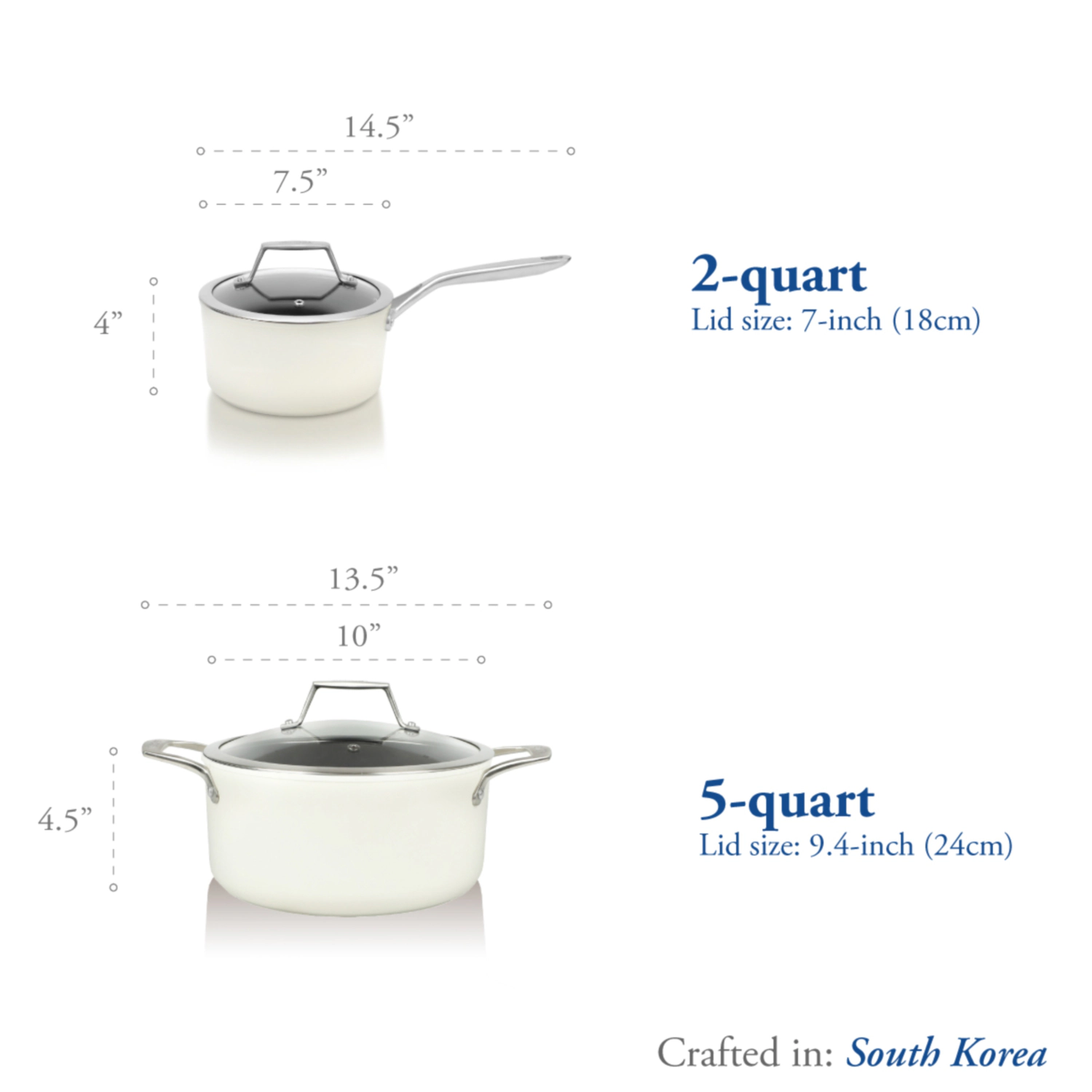 TECHEF - ValenCera - 6 Piece Cookware Set