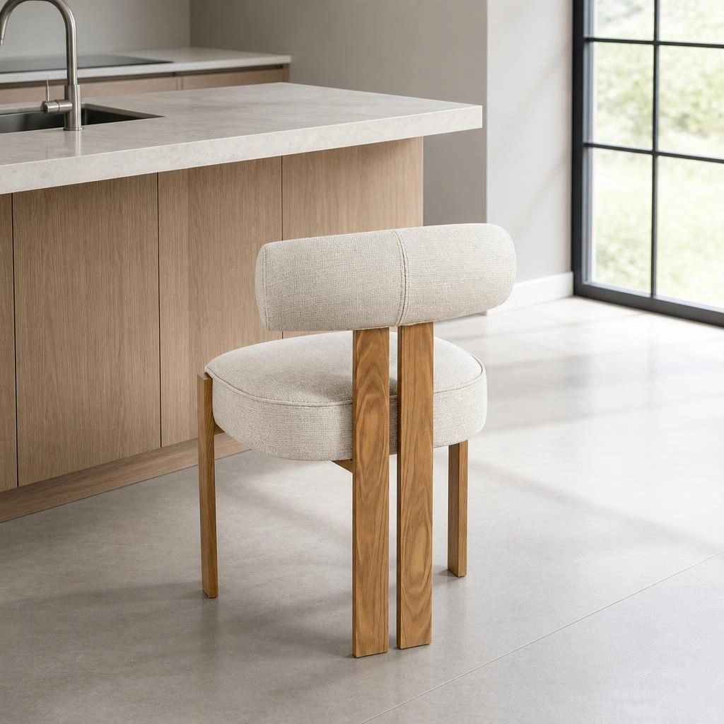 GOODSILO Upholstered Fabric Dining Seating Chair