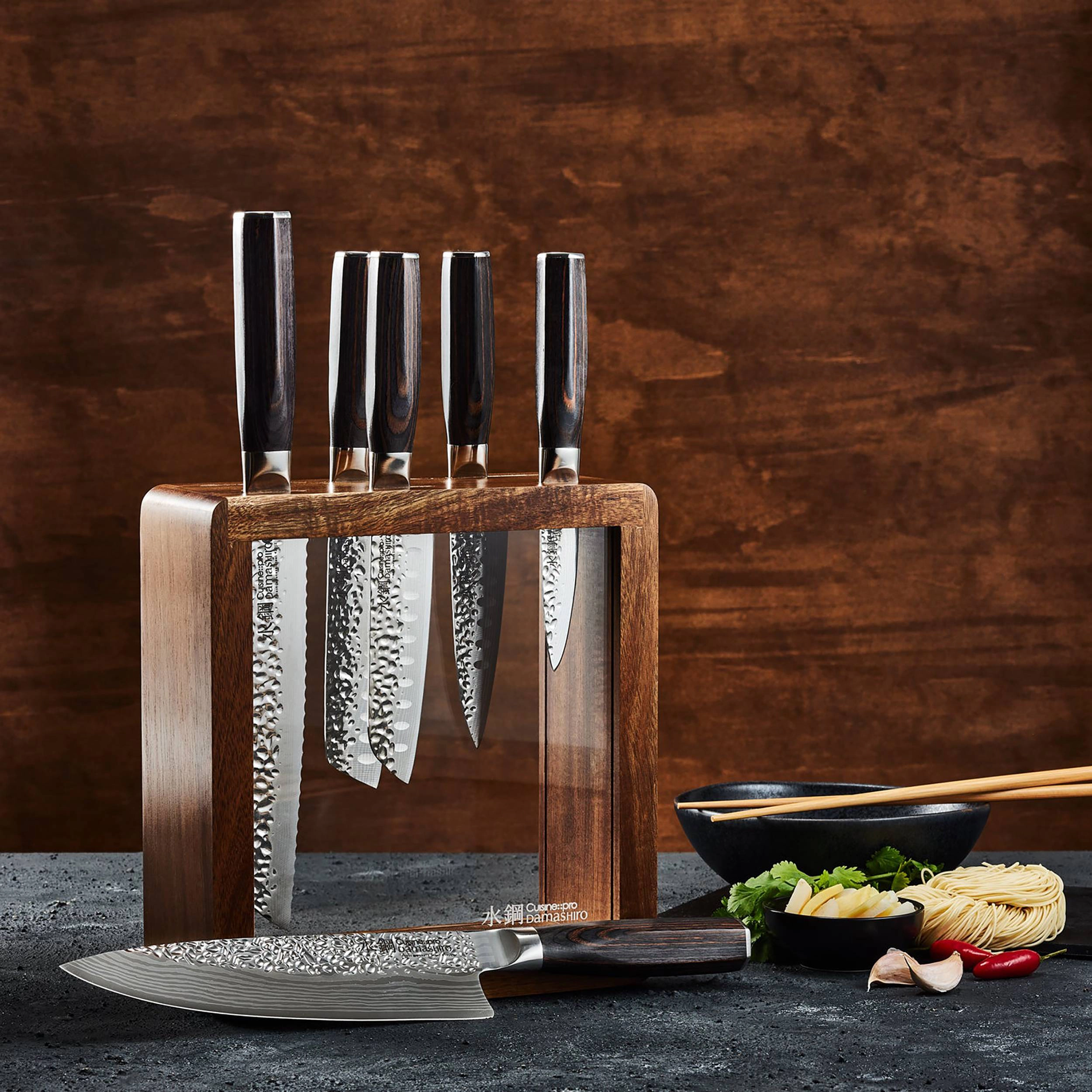 Cuisine::pro® Damashiro EMPEROR® Mokuzai Knife Block 7 Piece