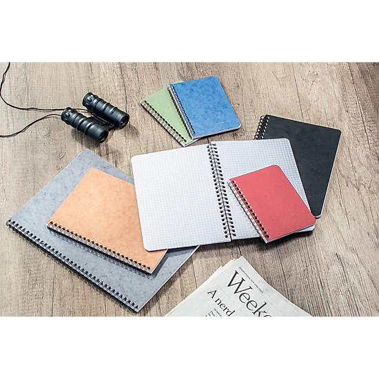 Clairefontaine Basic Wirebound Notebook - Ruled with Margin, 50 Sheets ...