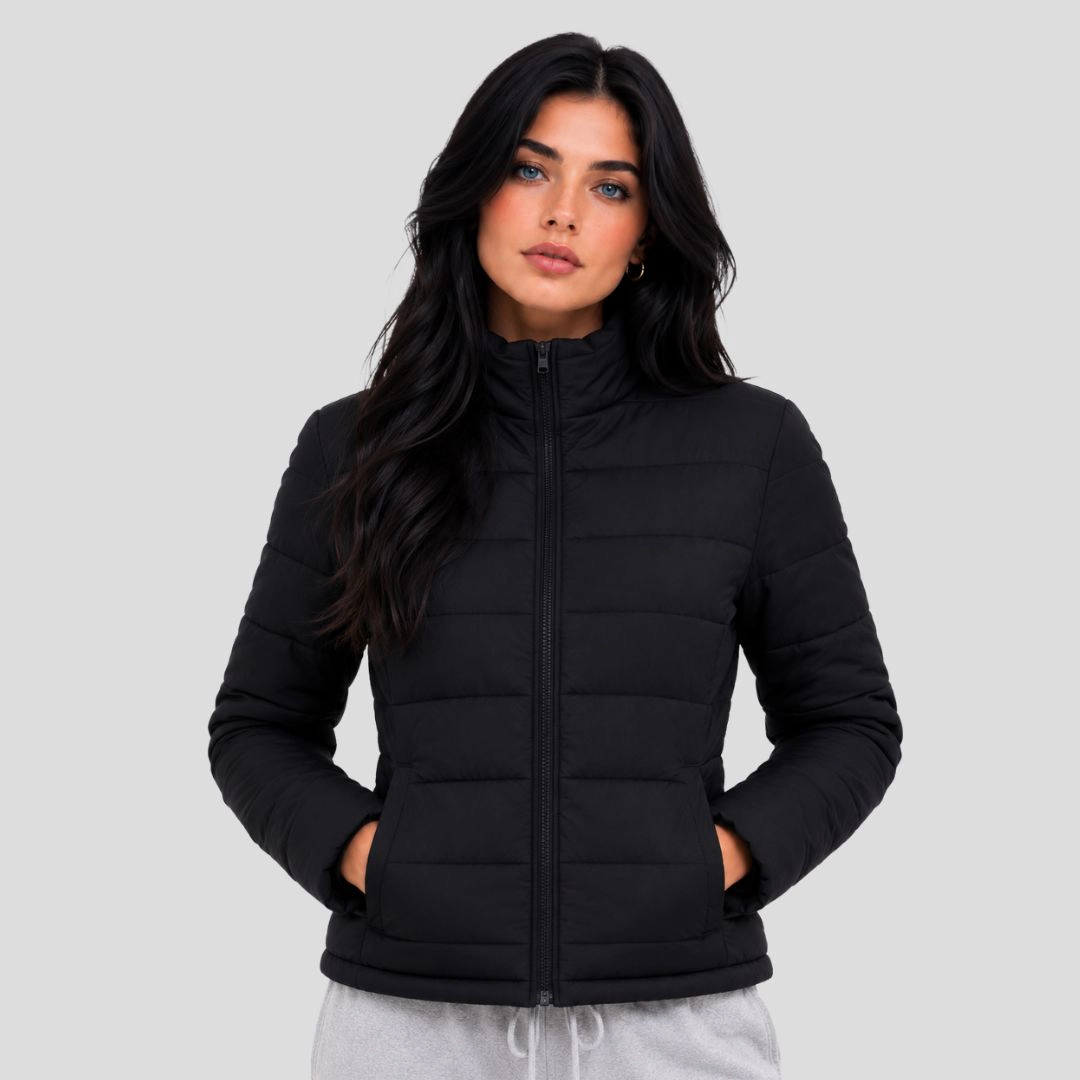 Artyska Women's Lightweight Quilted Stand Collar Puffer Jacket