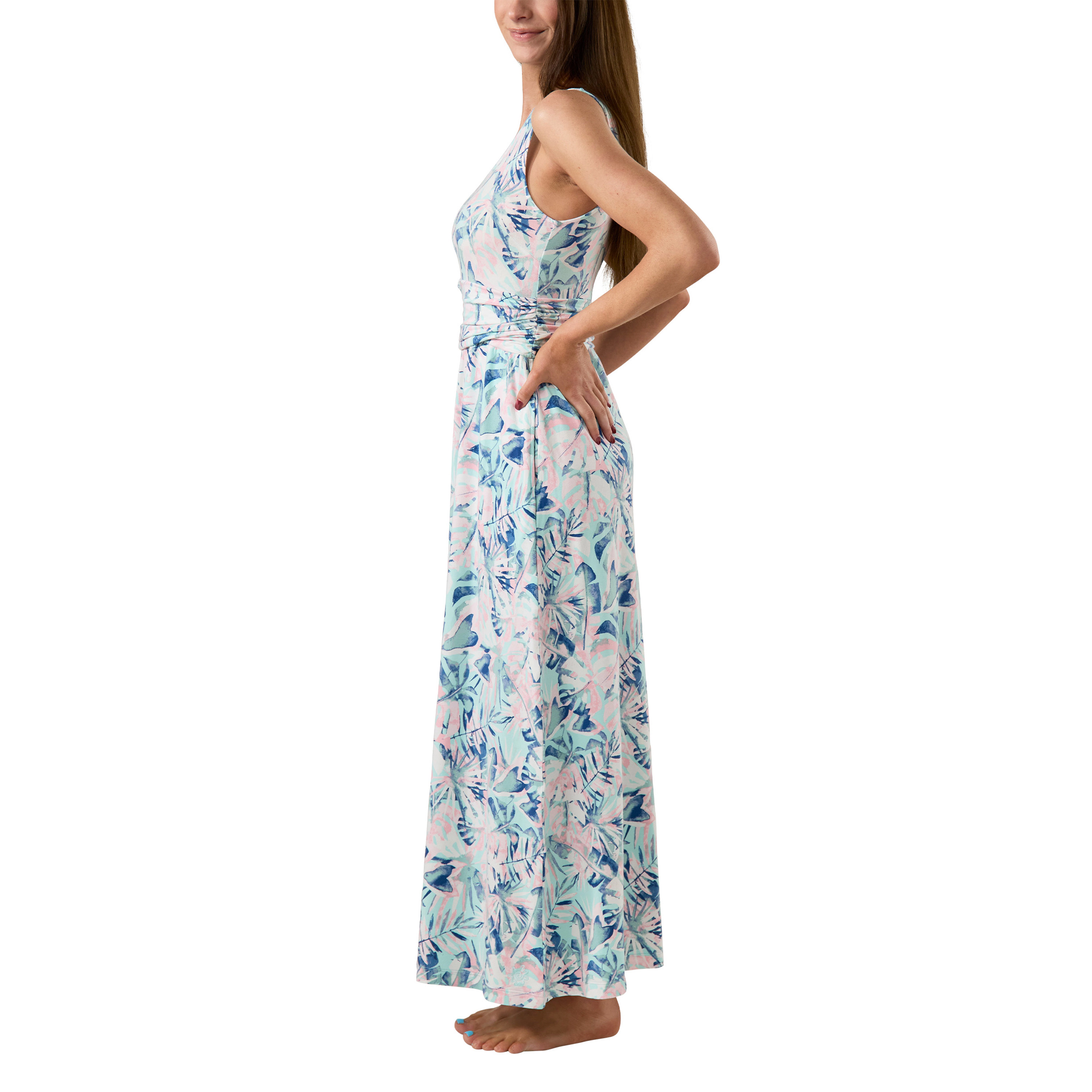 UV Skinz Women's V-Neck Maxi Dress