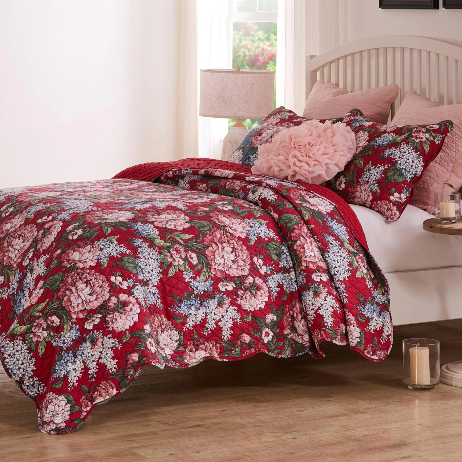 Greenland Home Fashions Millie Luxurious Modern Design Quilt Bedding Set 3 Piece