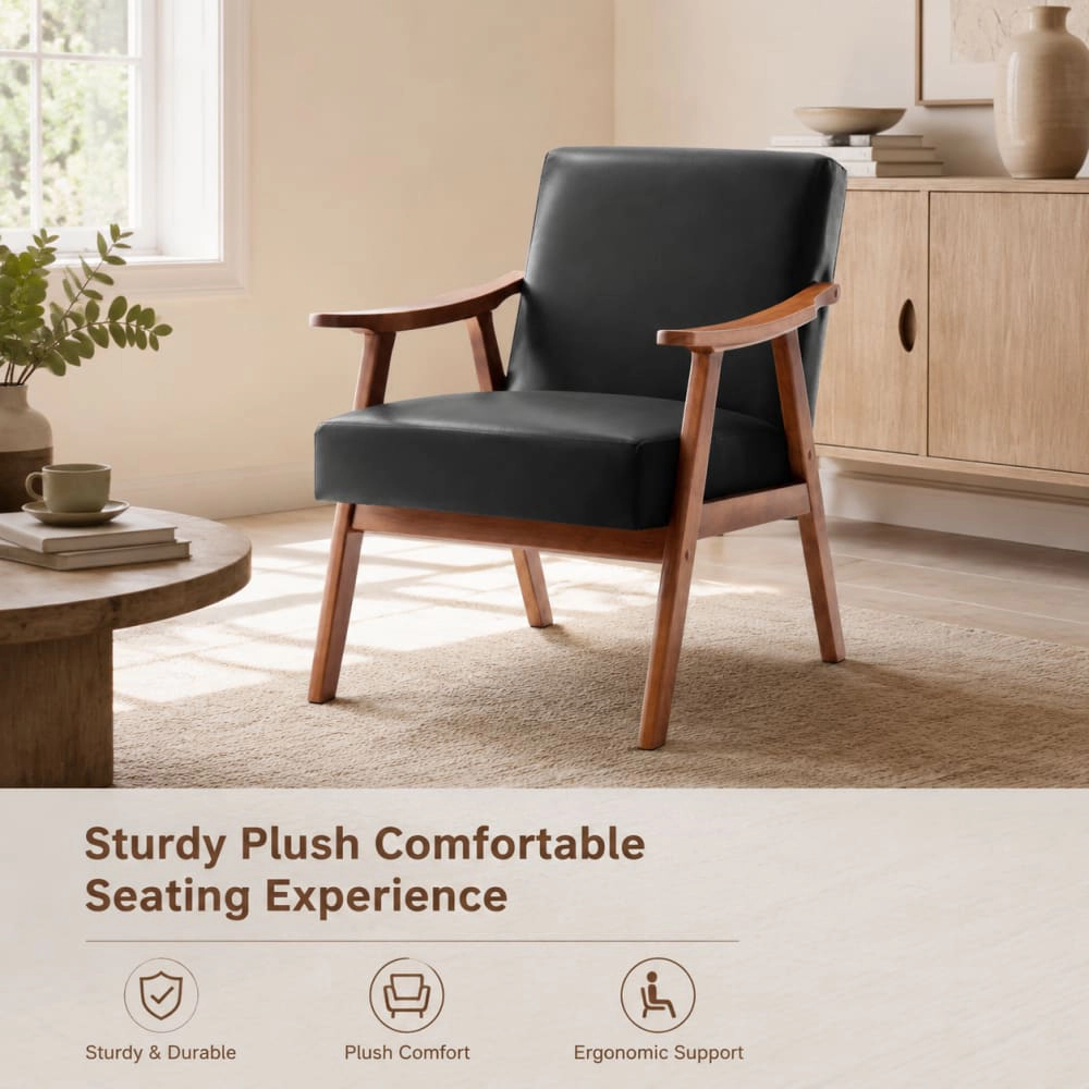 GOODSILO Upholstered Velvet Accent Chair Stylish Durable Seating