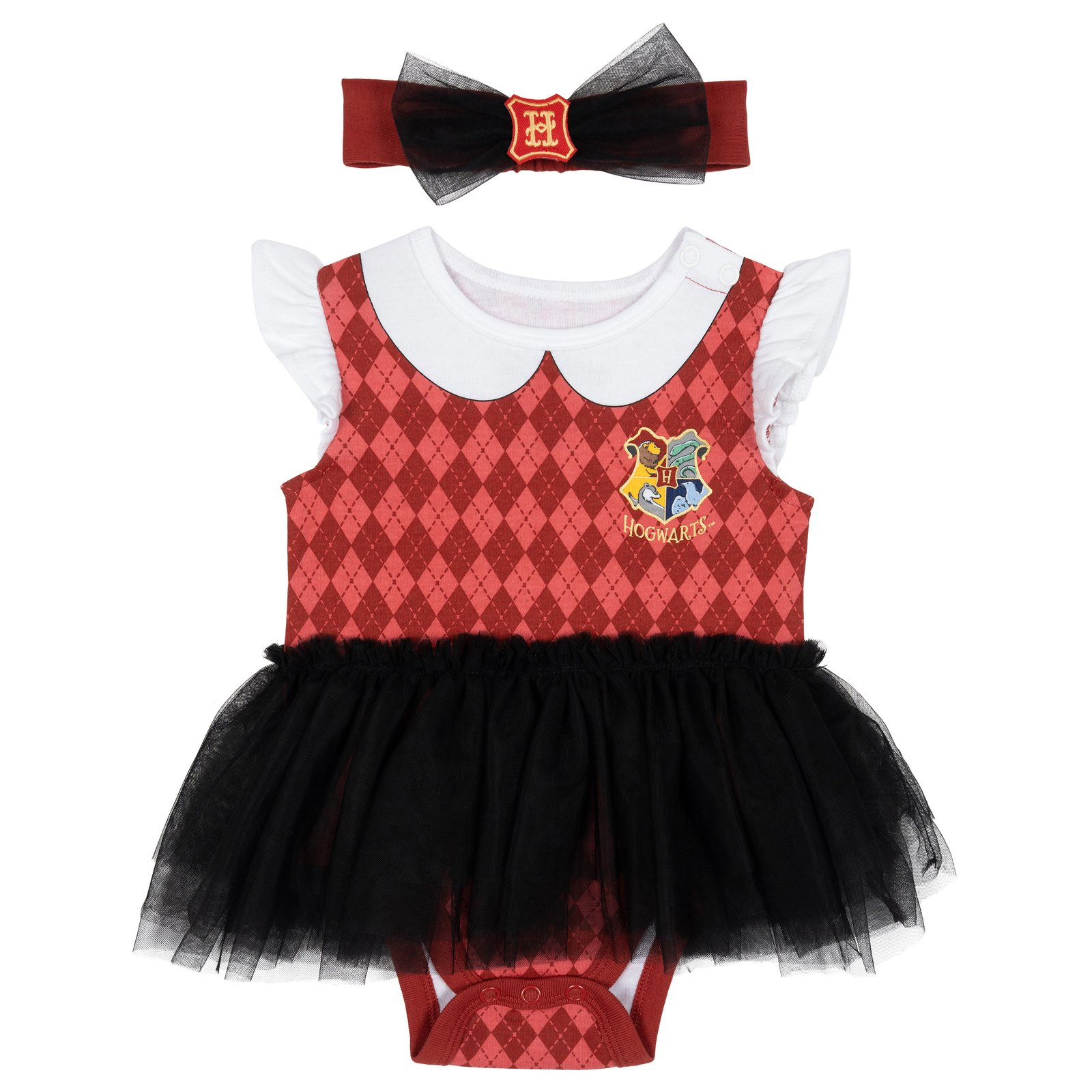 Harry Potter Baby Girls' Cosplay Tutu Bodysuit and Headband Set