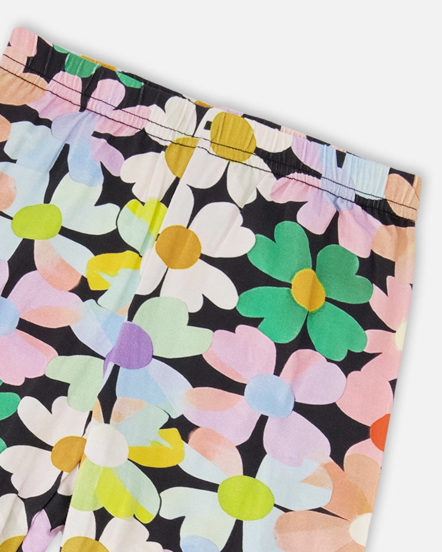 Deux par Girls Viscose Leggings Printed Flowers