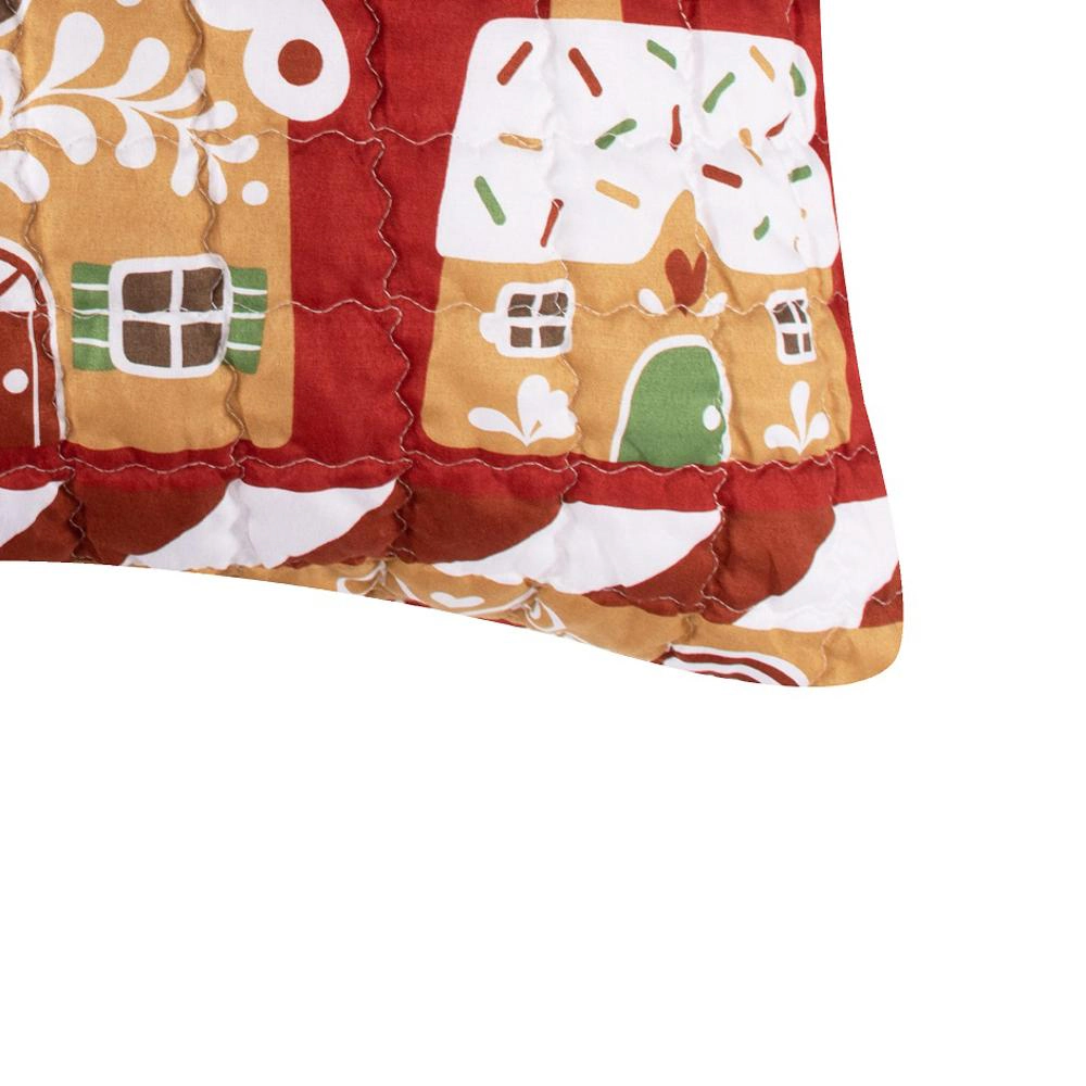 Greenland Home Fashions Gingerbread Lane Luxurious Super Soft Pillow Sham