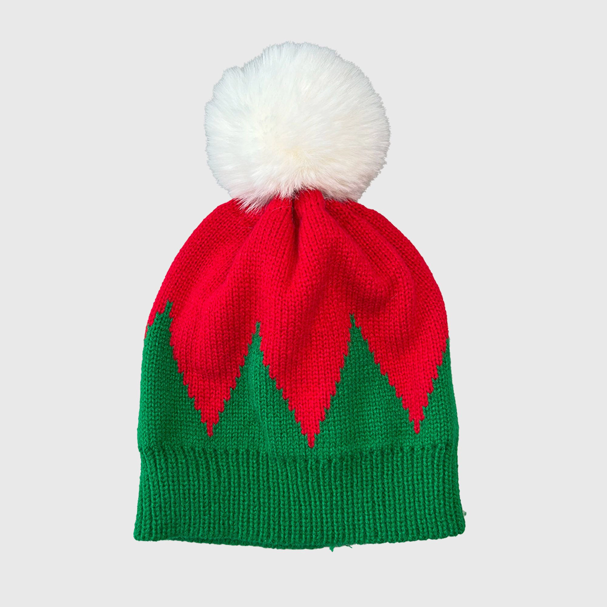 Anna-Kaci Women's Christmas Cable Knit Faux Fur Pom-Pom Winter Beanie Hat