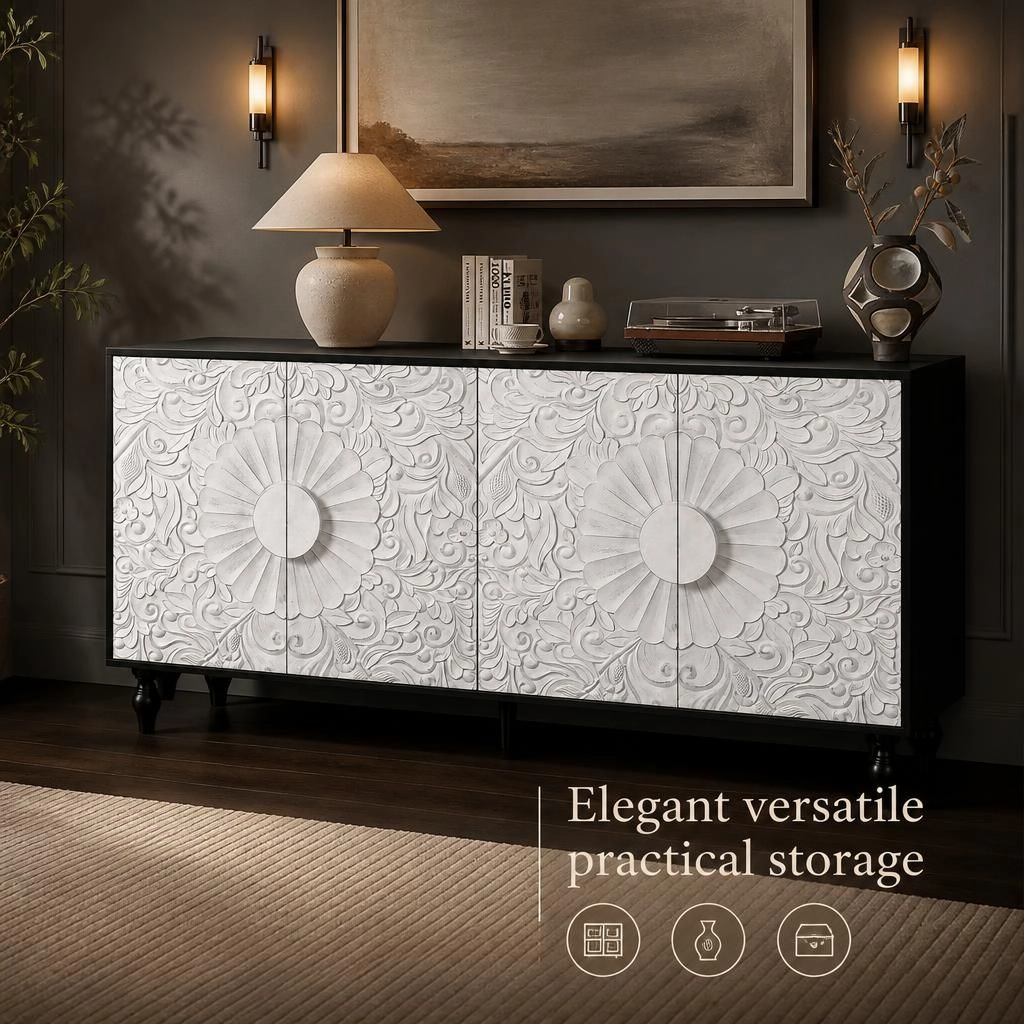 GOODSILO Large Capacity Freestanding Storage Cabinet
