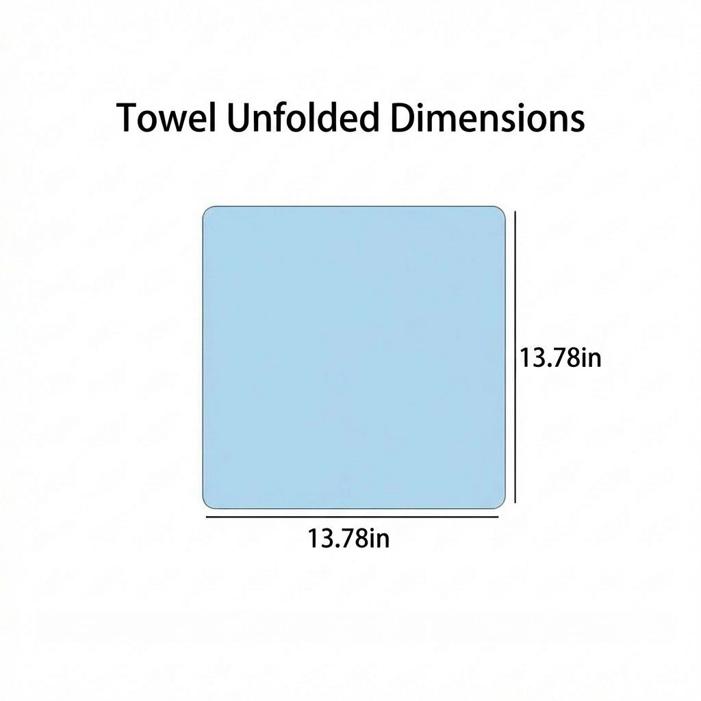Alilang Unisex Gift Ready Washcloth 13.8 Inch Soft Cotton Face Towel Decorative Folded Design