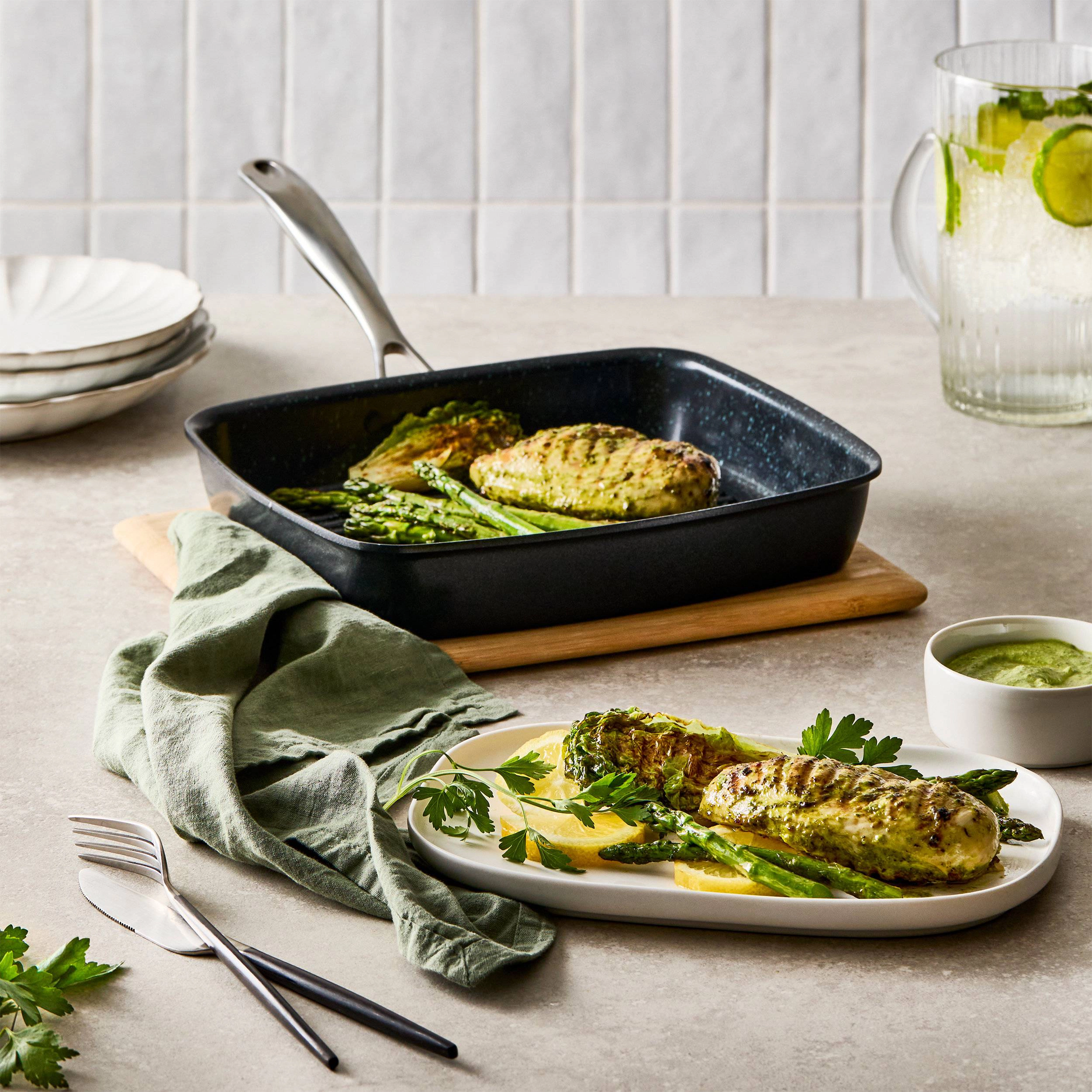 Cuisine::pro® GREEN STONE™ 11" Ultimate Grill Pan