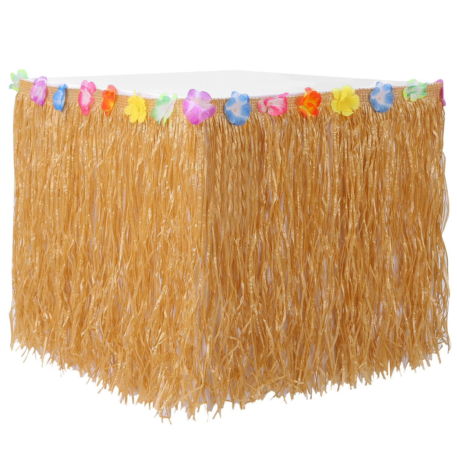 IMounTEK Unisex Hawaiian Grass Table Skirt