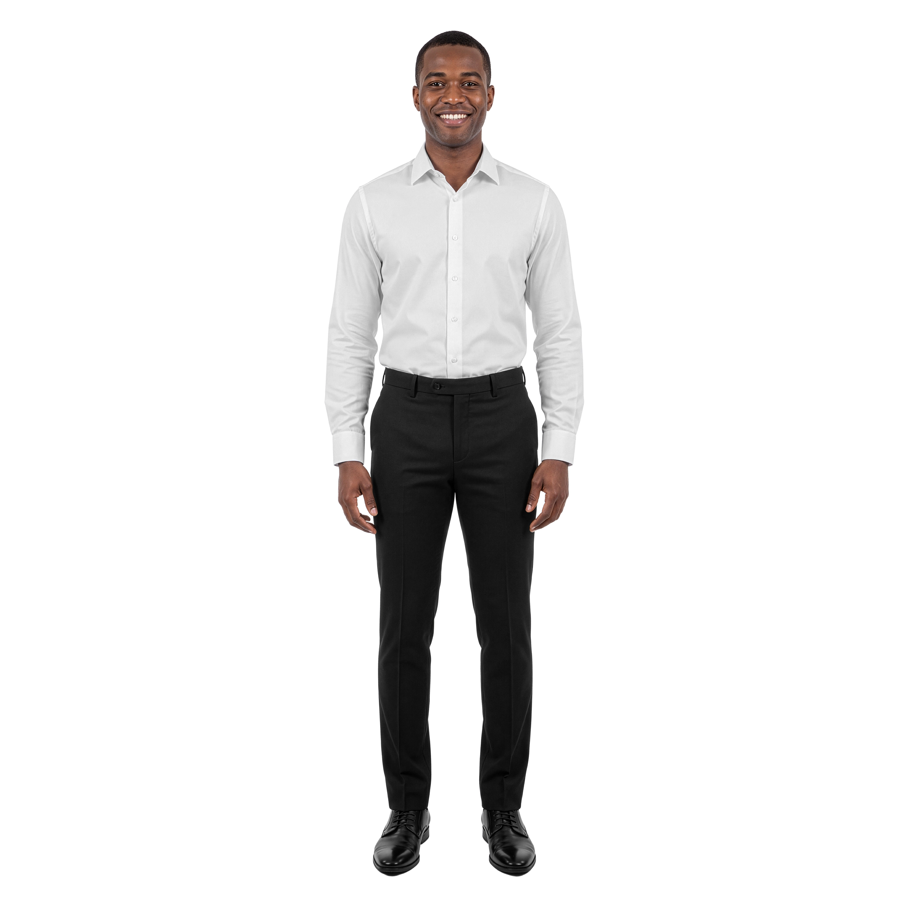 Tazzio Men's Hemmed Ultra-Slim Dress Pants, Flat Front
