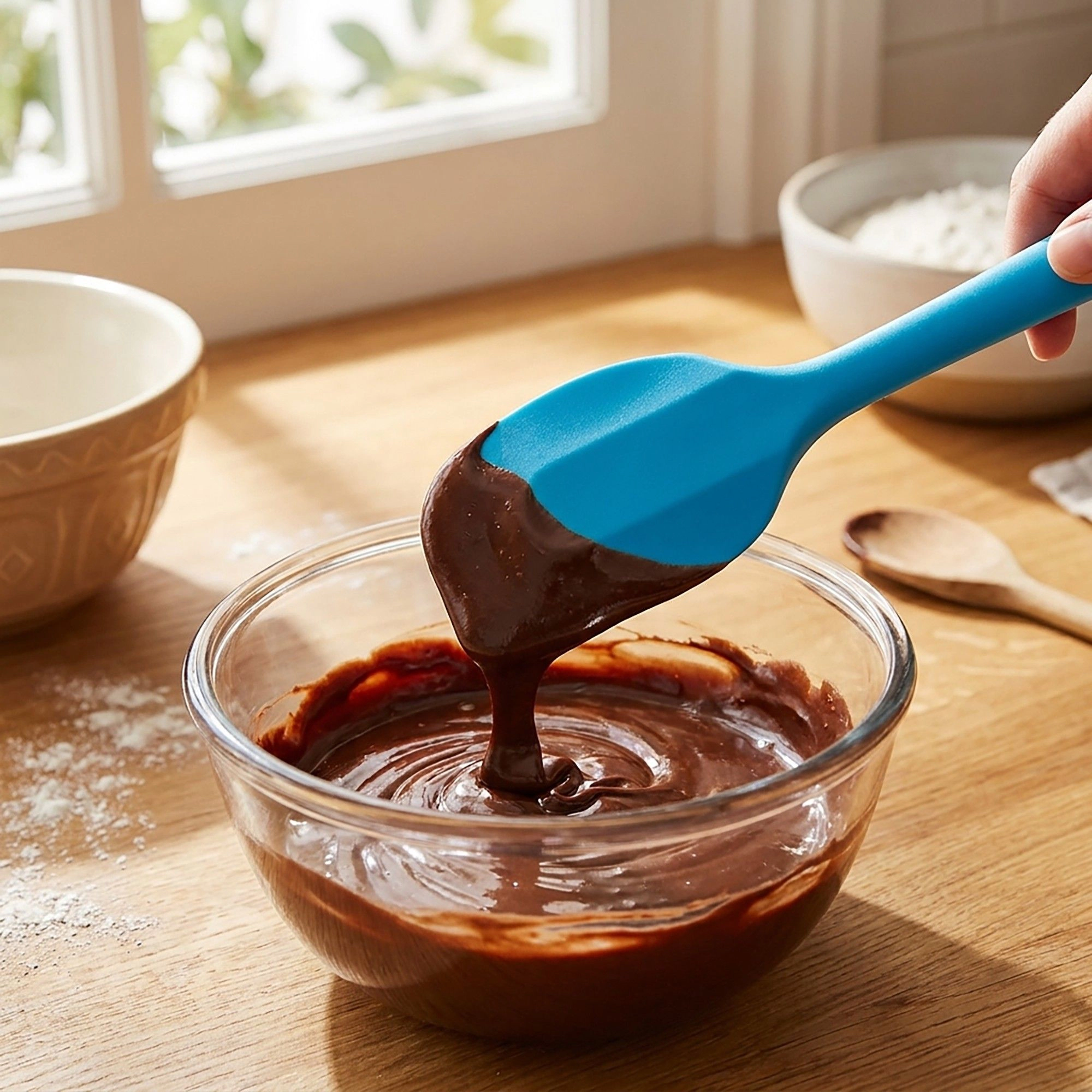 Alilang Women 3-Piece Silicone Spatula Set with Handles, Flexible and Durable Kitchen Tools for Cooking Baking