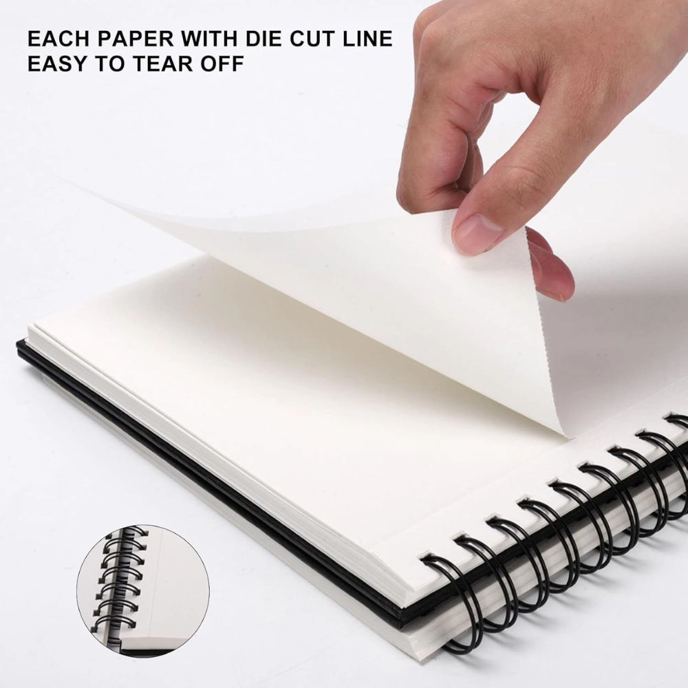 Byte Bonds Professional 8.5x11 Spiral Bound Sketchbook 80 Sheets