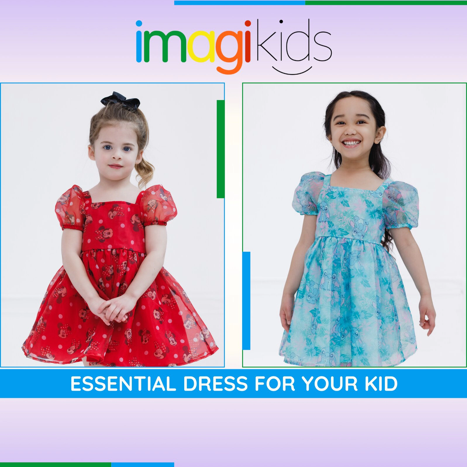 Disney Girls' Short Sleeve Dress