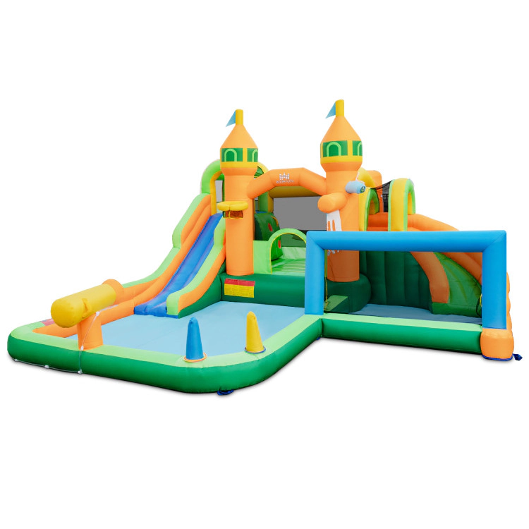 Hivvago Kids Inflatable Water Slide for Yard Lawn (Without Blower)