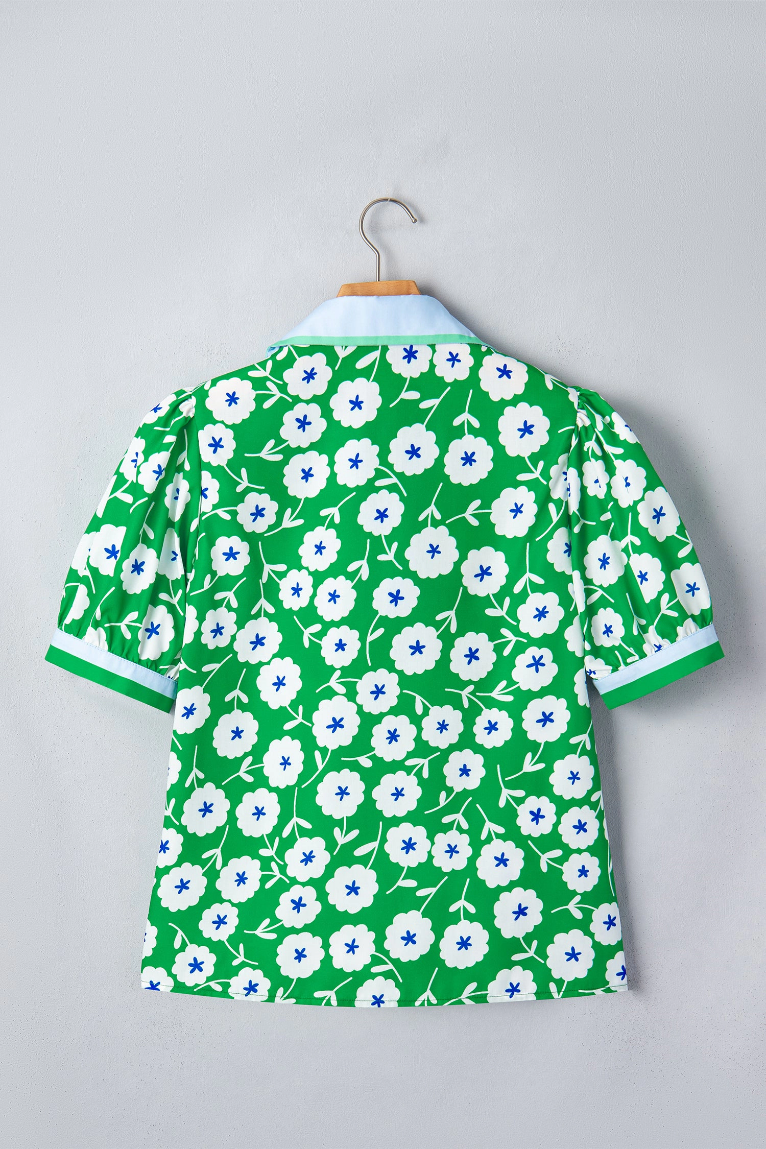 Threaded Pear Antonella Collar Short Sleeve Blouse