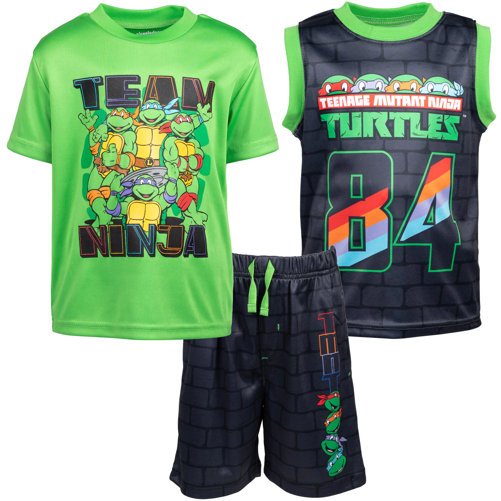 Teenage Mutant Ninja Turtles Boys' Athletic Tee Tank and Shorts Set