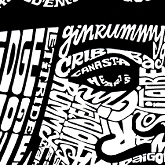 LA Pop Art Men's King of Spades Word Art T-Shirt