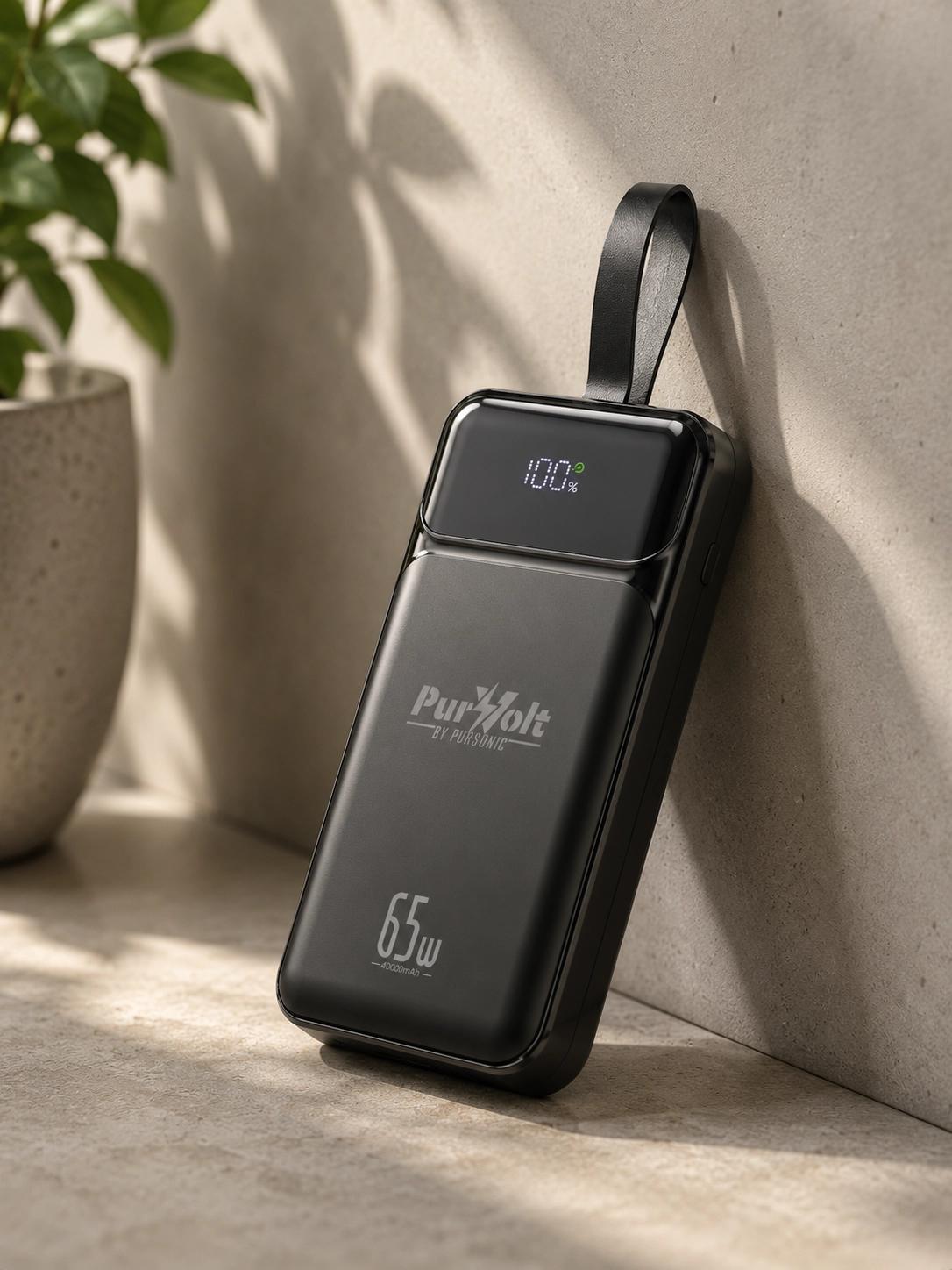 Pursonic Unisex Portable High Capacity 40,000mAh USB-C Fast Charging Power Bank