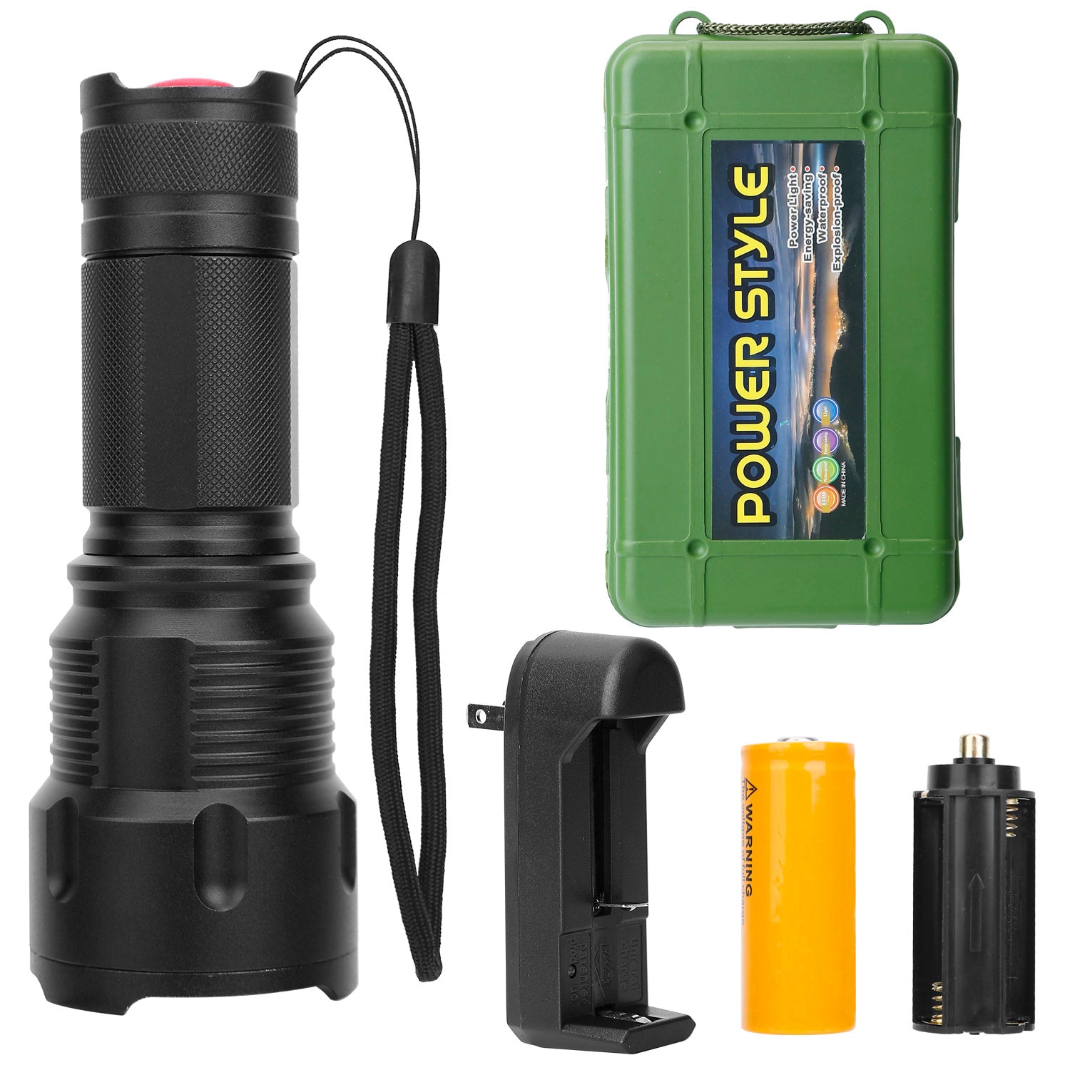 GBruno Rechargeable Zoomable LED Flashlight