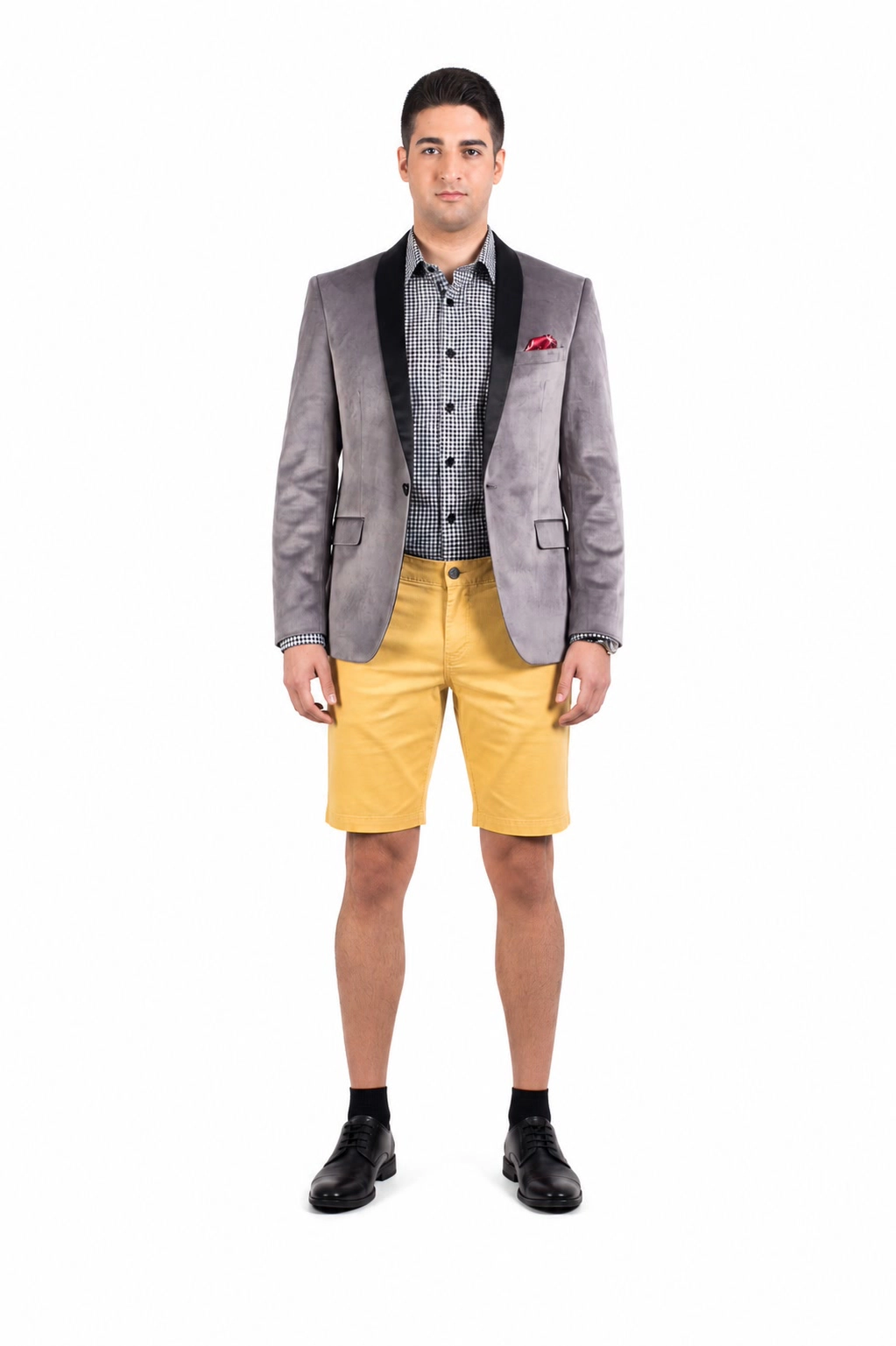 Elie Balleh Men's Slim Fit Velvet Tuxedo