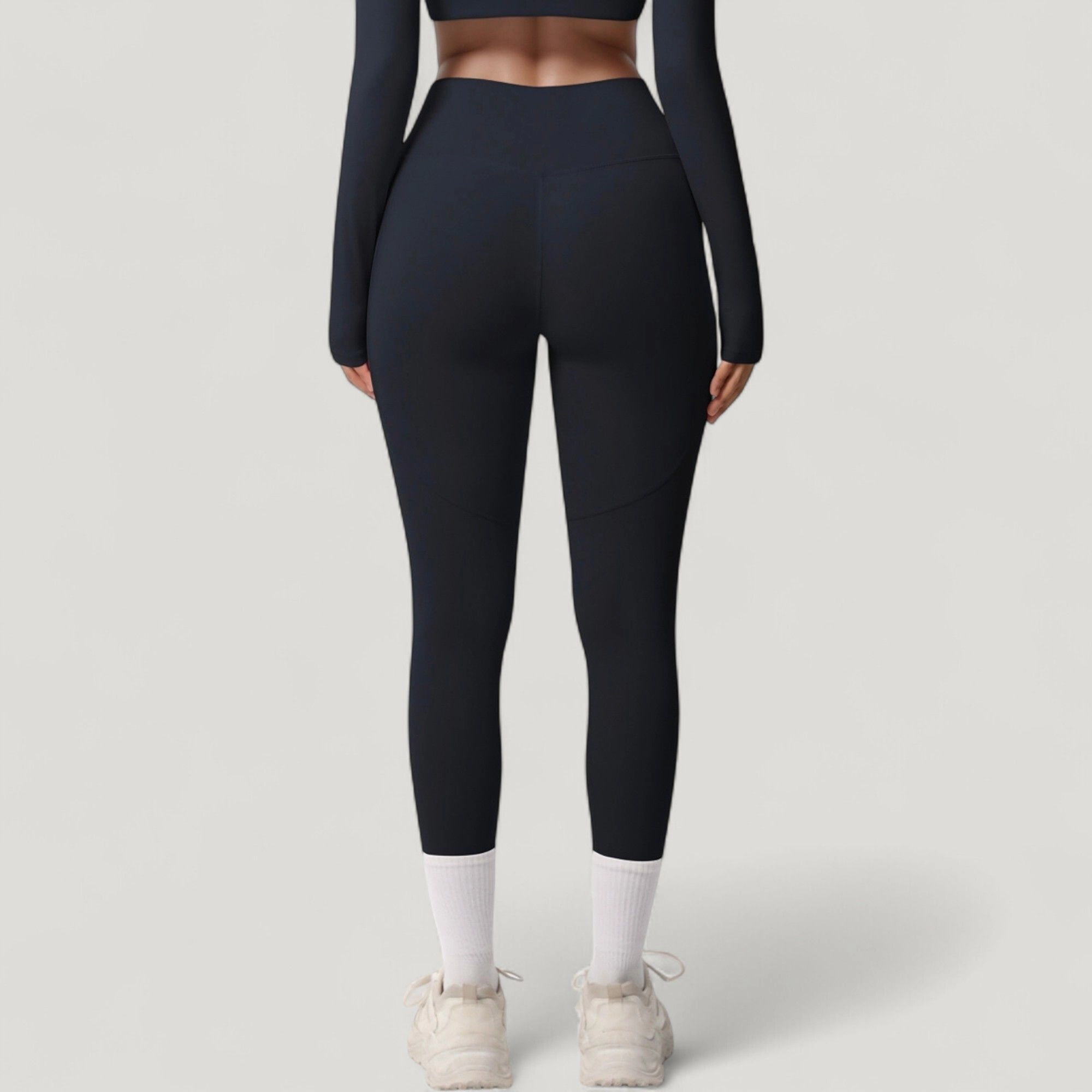 Anna-Kaci Active Women's High Waist Full Length Leggings with Side Pockets and Wide Waistband