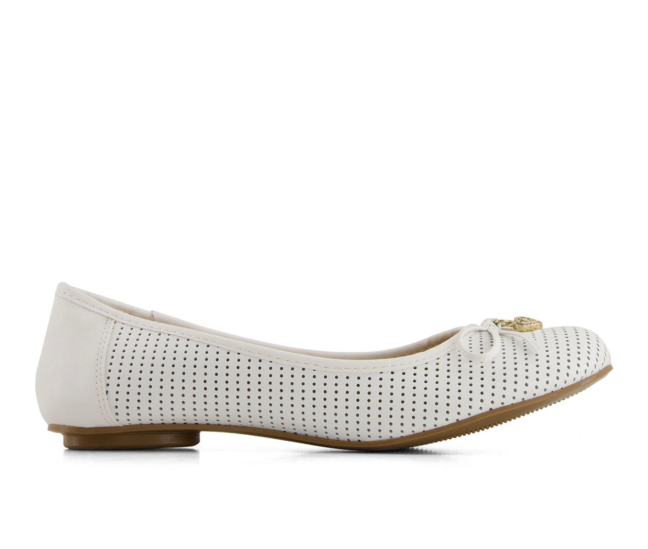 Andrea Womens Laser Cut Pattern Ballerinas