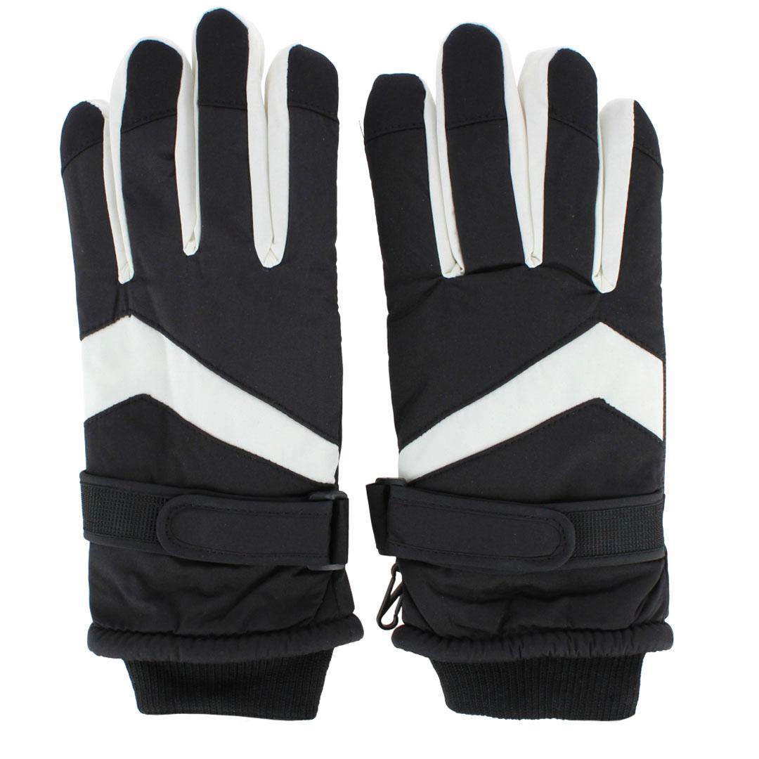 CTM Adult Winter Ski Gloves with Extended Cuff and Wrist Strap by Wootie