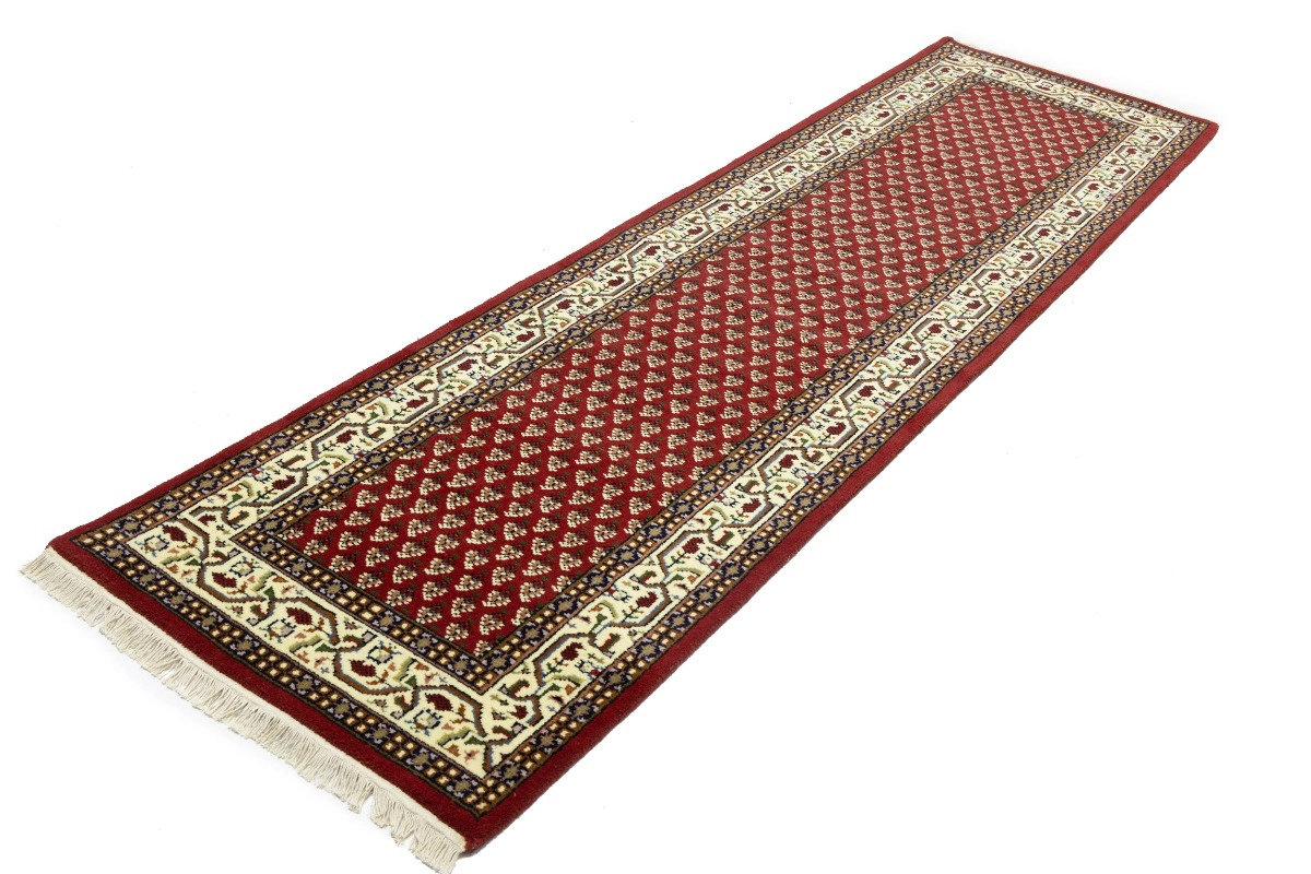Magic Rugs 2'8 X 9'9 Red Indo Botemir Hand Knotted Wool Runner Rug