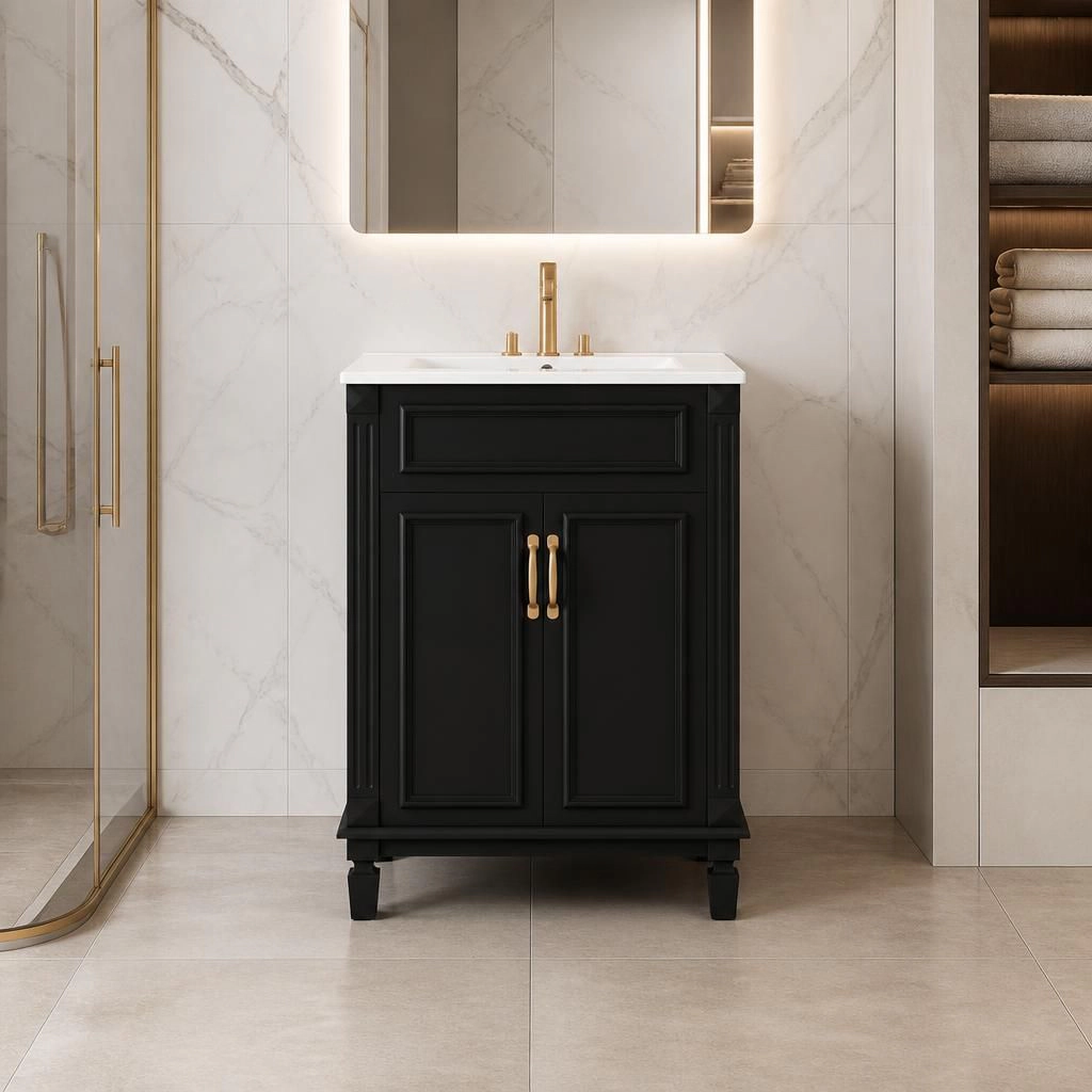ELEMENT ACE 24 Inch Bathroom Vanity with Ceramic Top