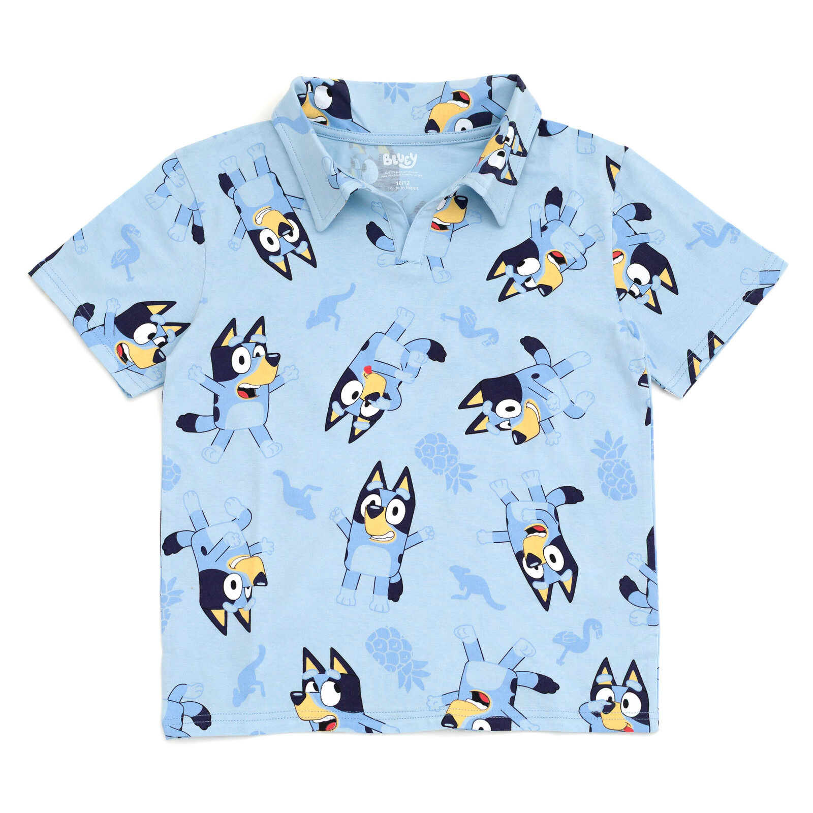 Bluey Boys' 2-Piece Polo and Pants Set