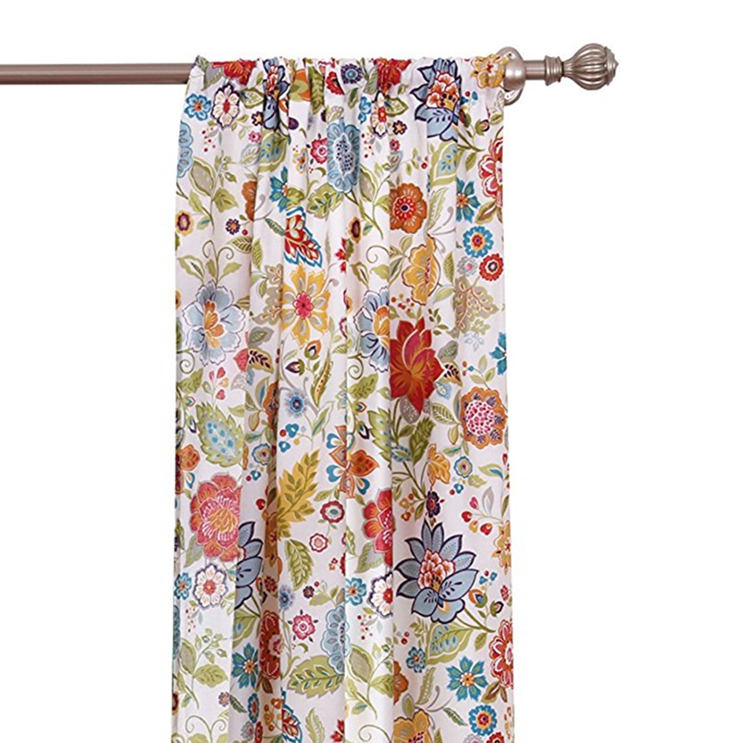 Greenland Home Fashion Astoria Sun Protection Window Curtain Panel Pair With Tie Backs - 2 - Piece