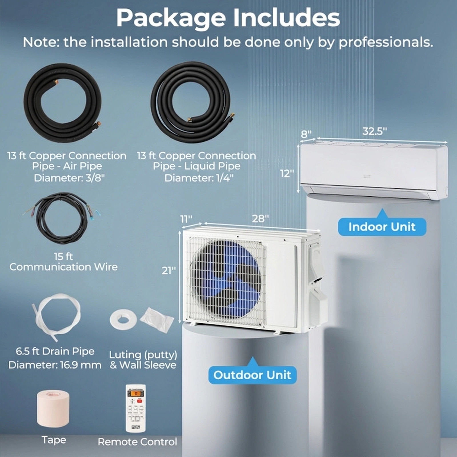 SUGIFT 12000-BTU 24-SEER2 115V 750-sq ft Ductless Mini Split Heat Pump Air Conditioner Heating at -15 F