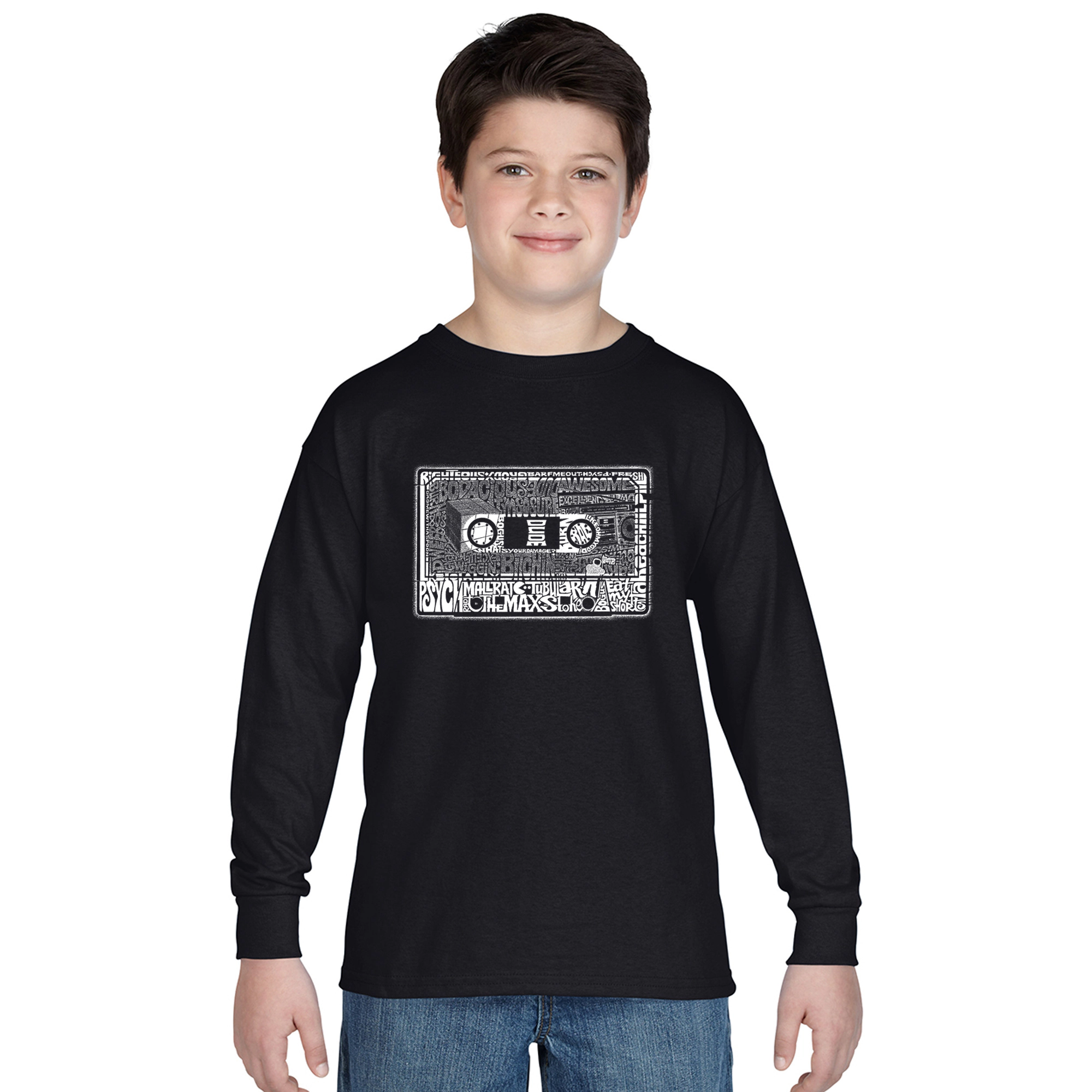 LA Pop Art Boys Long Sleeve T-Shirt -  The 80's