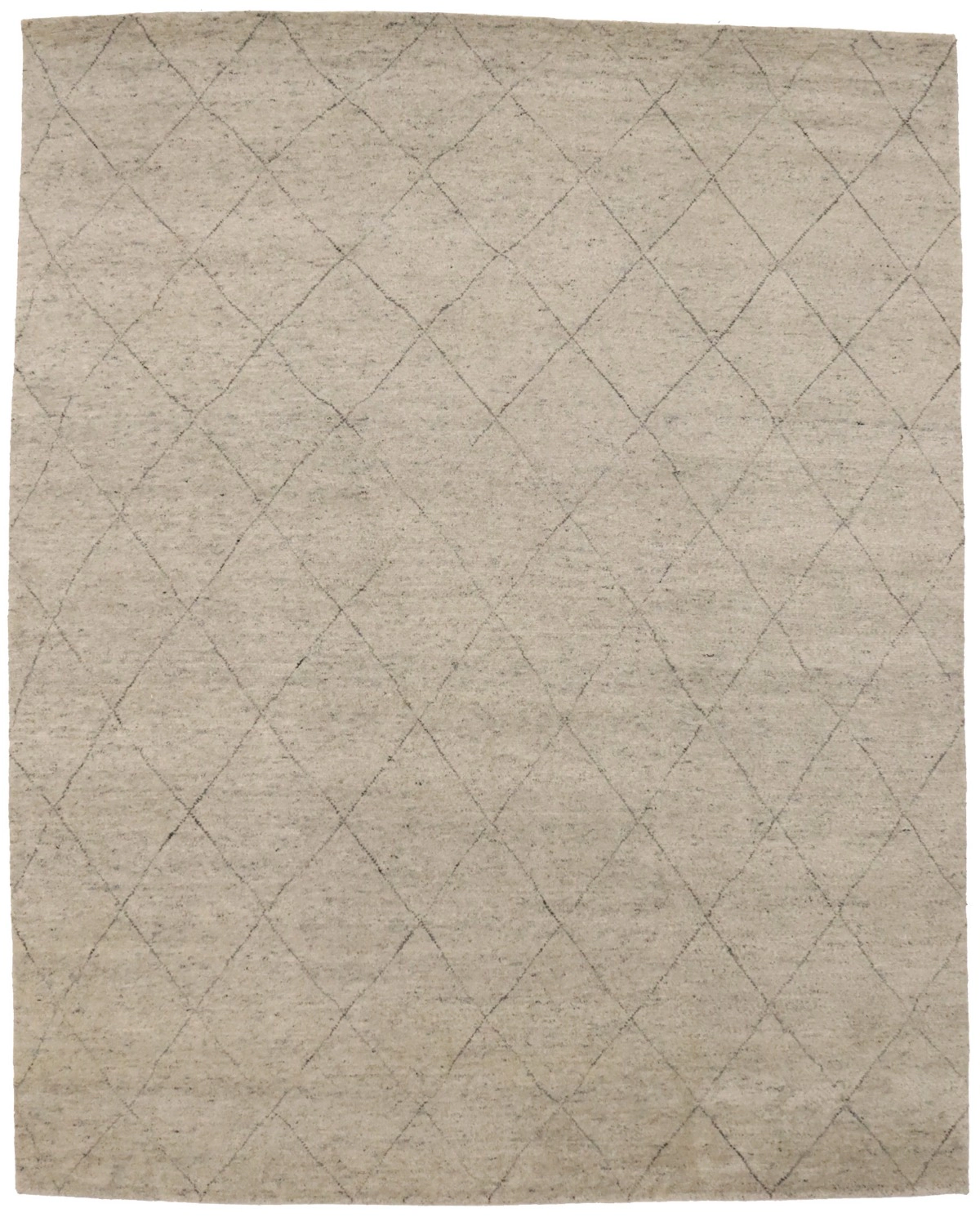 Magic Rugs Beige Geometric Modern 8X10 Moroccan Style Oriental Rug