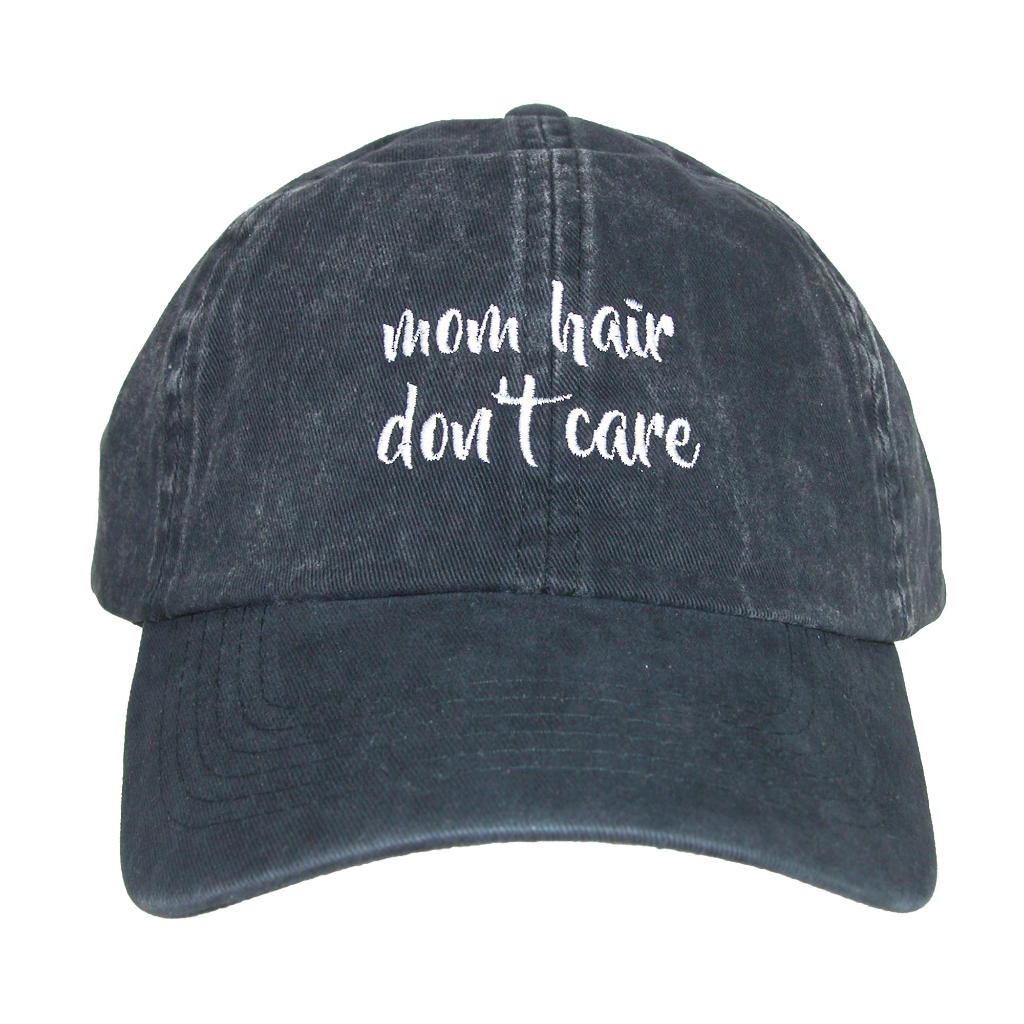 David & Young Women's Cotton Mom Hair Don't Care Baseball Cap