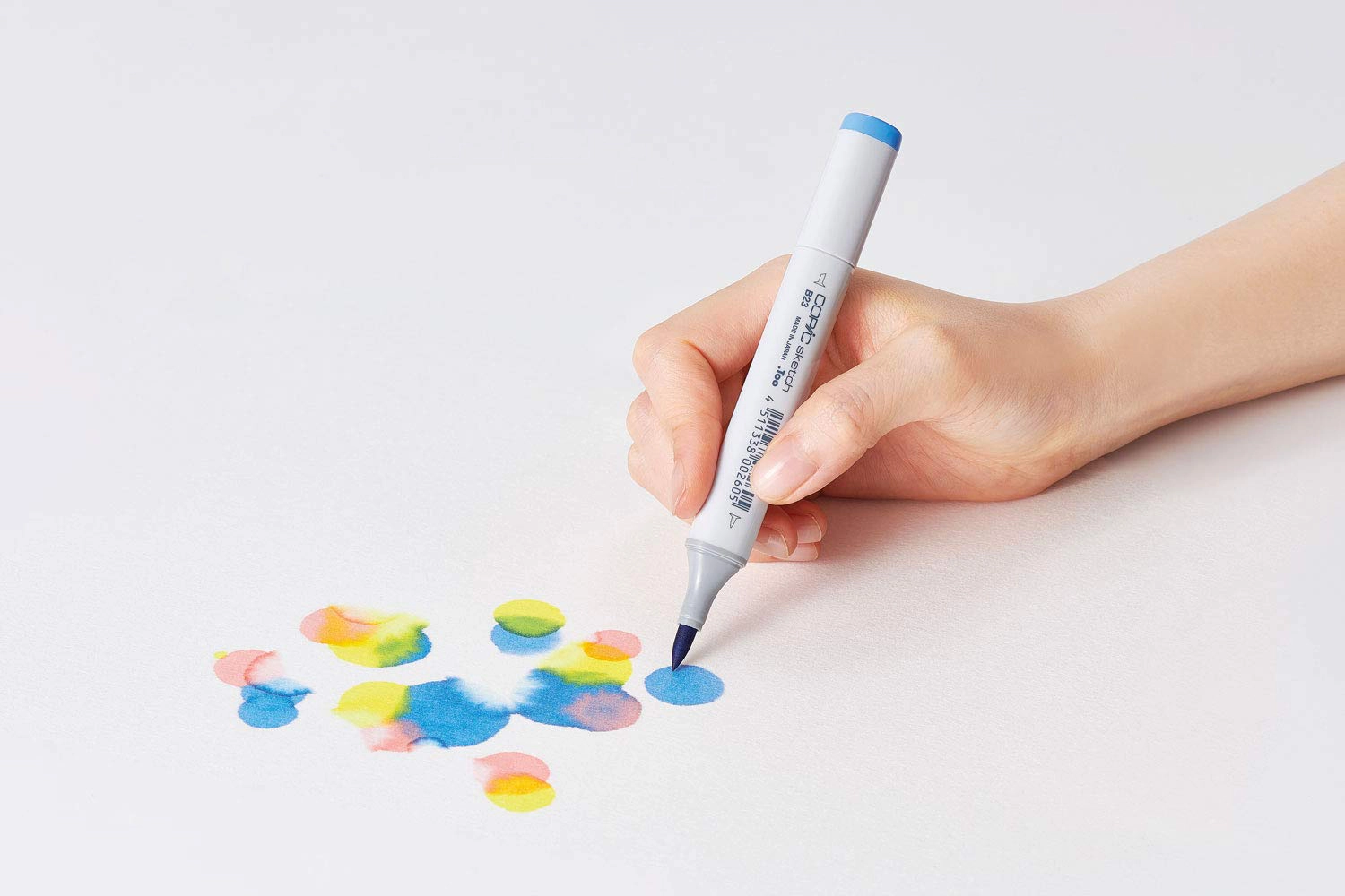 Copic Sketch Marker Napoli Yellow Y19 - Double-Ended Super Brush and Medium Broad