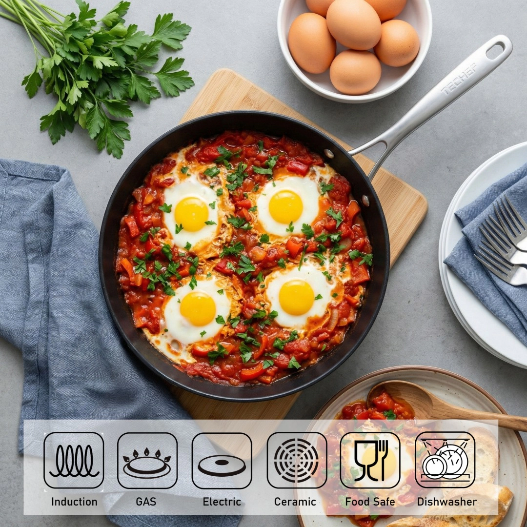 TECHEF Onyx - 8", 10", & 12" Frying Pan Set