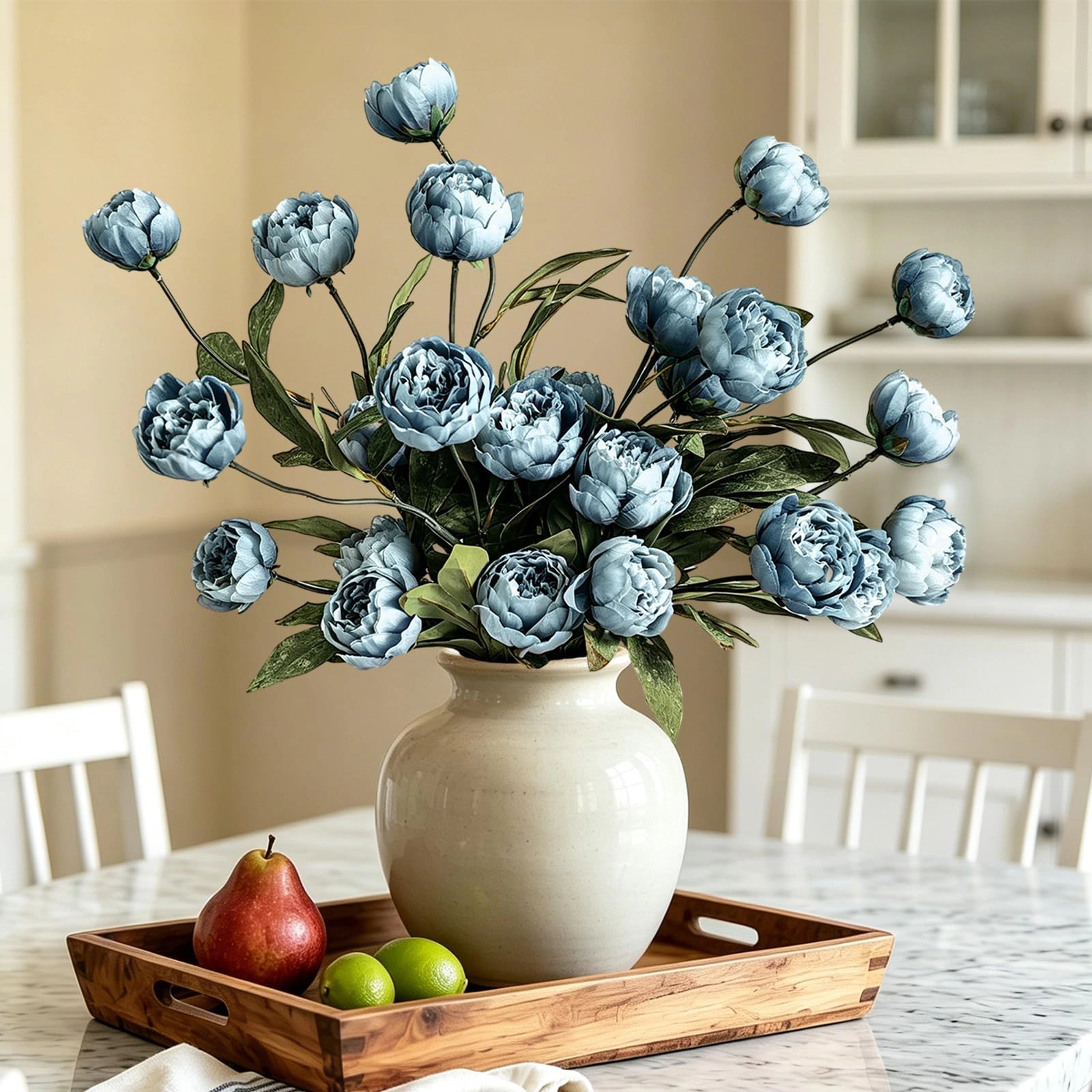 PUPWE 6Viral Peony Artificial Flowers For Vase