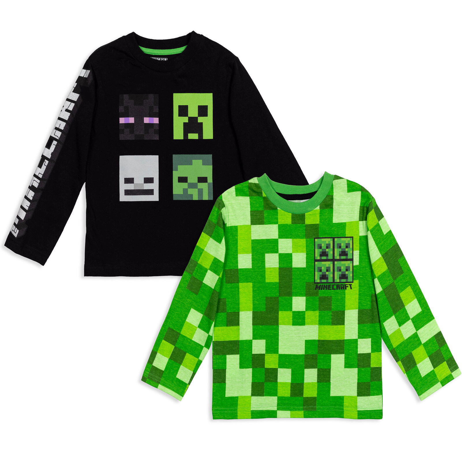 Minecraft Boys' Long Sleeve T-Shirt 2-Pack